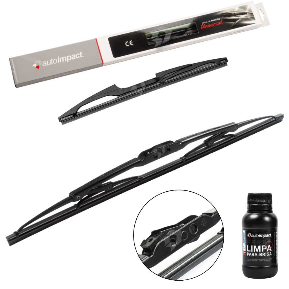 Kit de Palhetas do Limpador do Parabrisa e Traseira - Autoimpact - PU26 / TR12