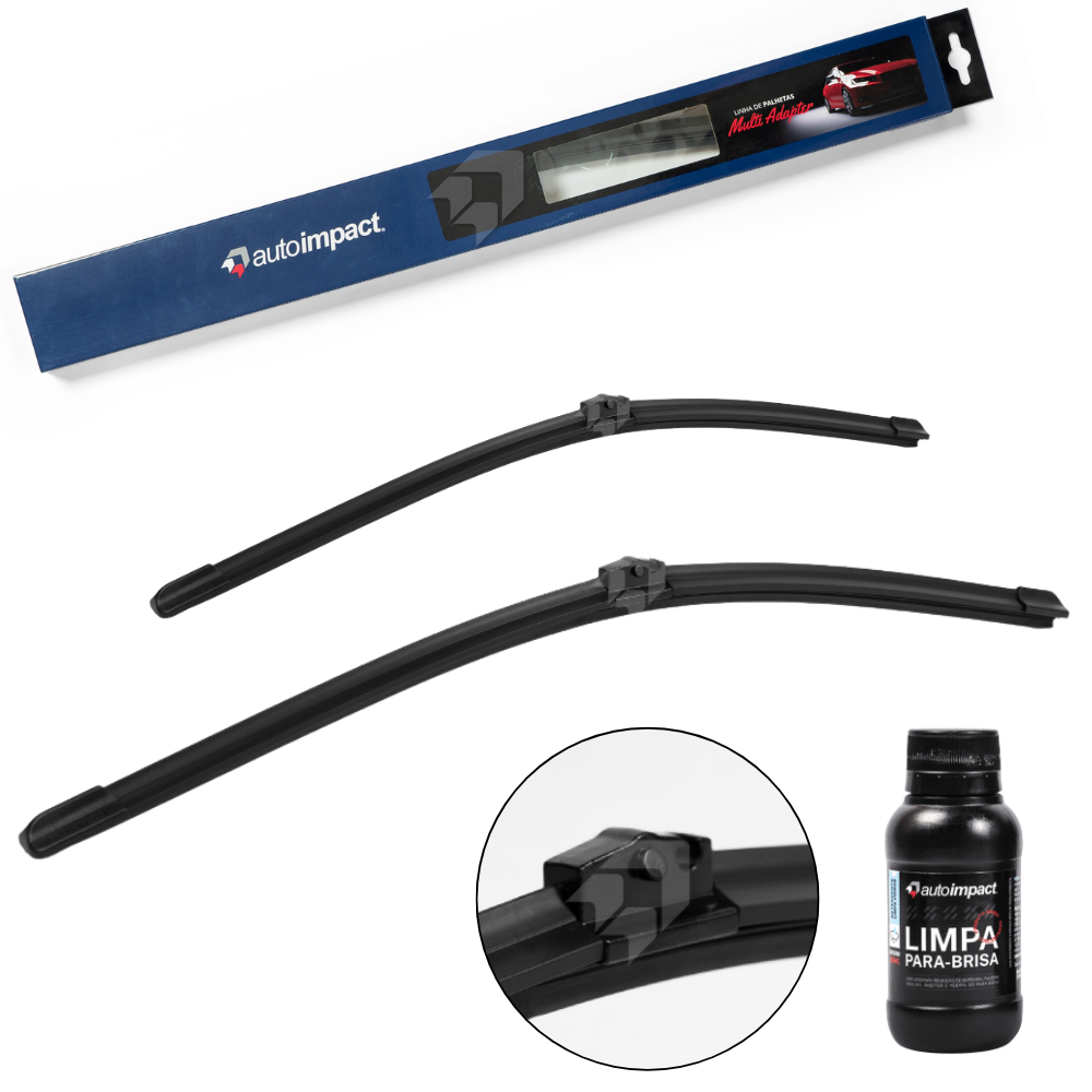 Par de Palhetas do Parabrisa Dianteira Multi Adapter 24" e 18" - Autoimpact - MA24 / MA18