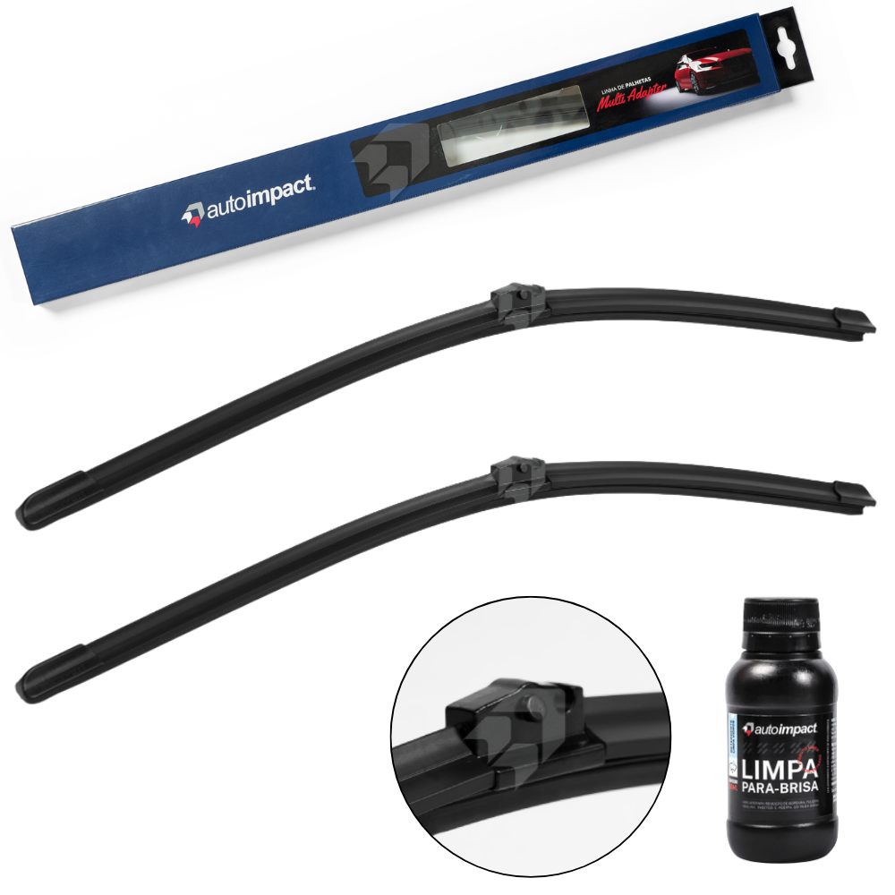 Par de Palhetas do Parabrisa Dianteira Multi Adapter 2x24" - Autoimpact - MA24 / MA24