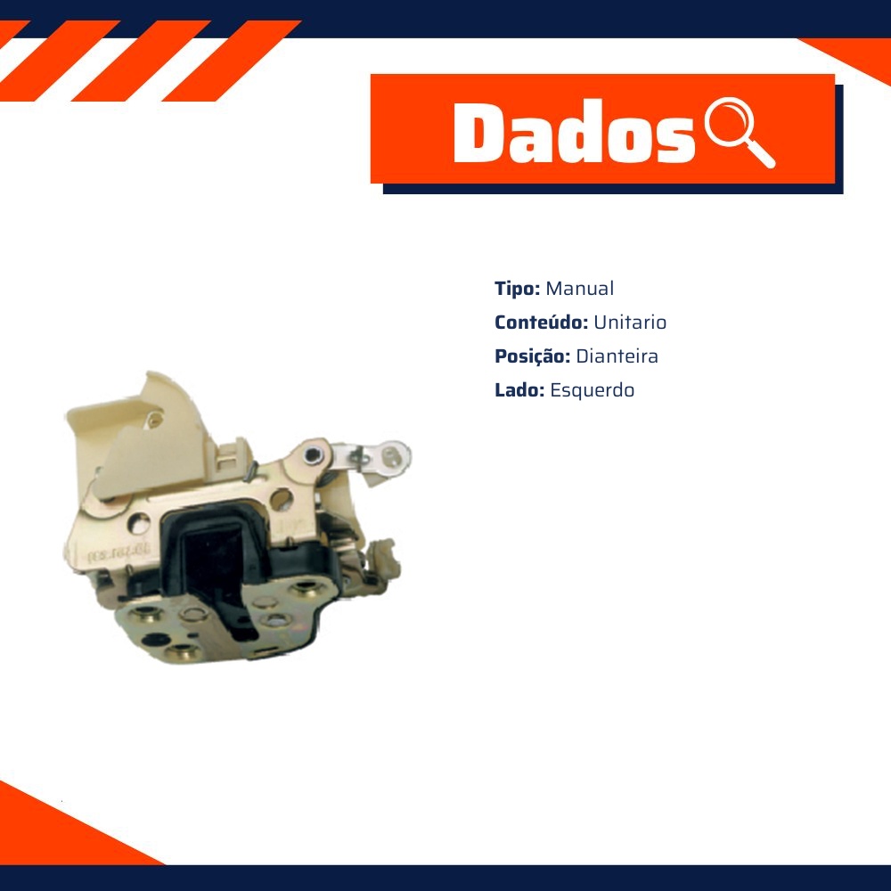 Fechadura da Porta para Chevrolet CLASSIC e Corsa - Universal Automotive - 40449