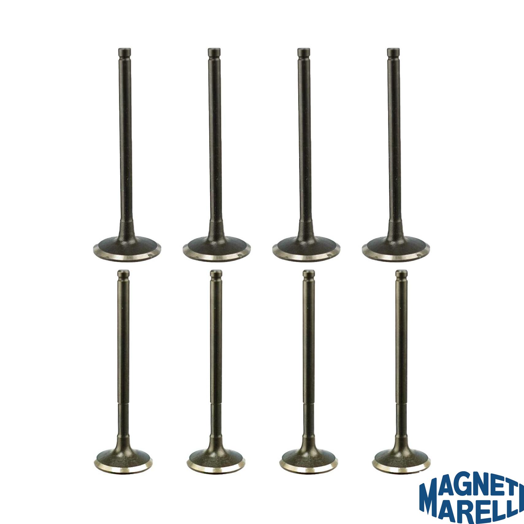 Kit com 4 Válvulas de Admissão e 4 Válvulas de Escape - Magneti Marelli - VAC18005 / VEC18020