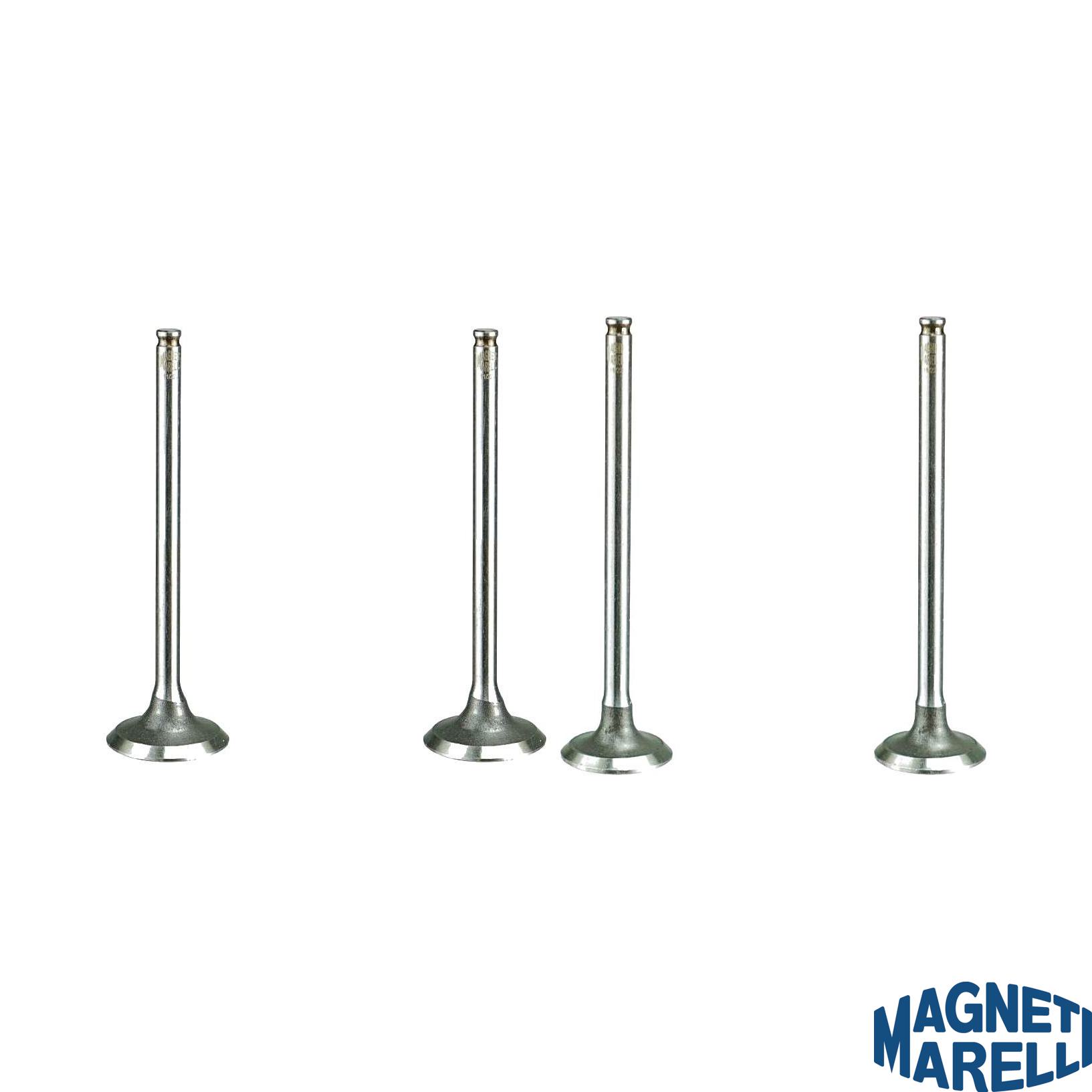 Kit com 2 Válvulas de Admissão e 2 Válvulas de Escape - Magneti Marelli - VAC41032 / VEC41033