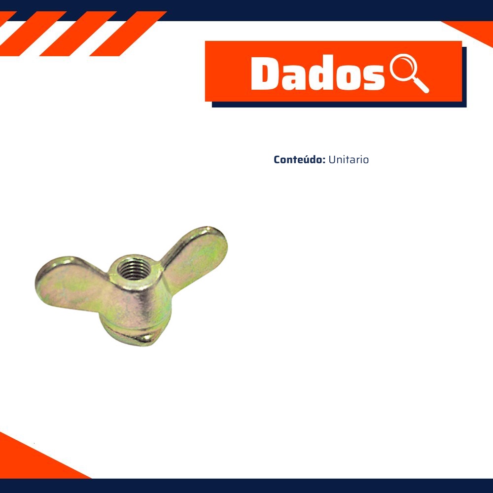 Kit 5 Porca Borboleta da Embreagem para Volkswagen Brasilia e Fusca - Universal Automotive - 21468