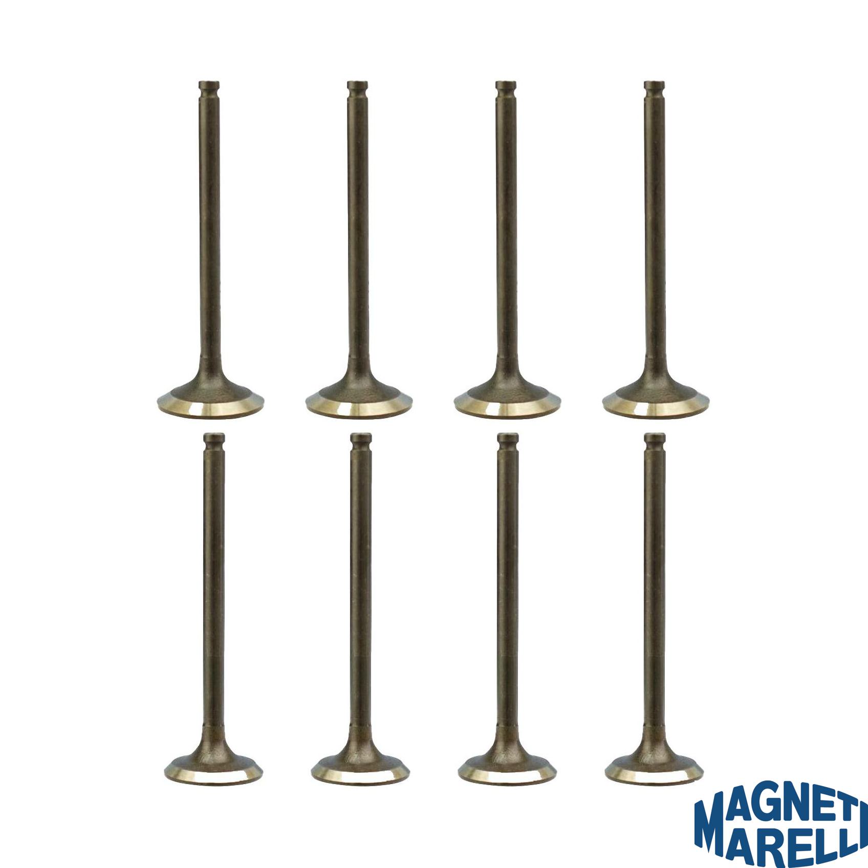 Kit com 4 Válvulas de Admissão e 4 Válvulas de Escape - Magneti Marelli - VAC03013 / VEC03039