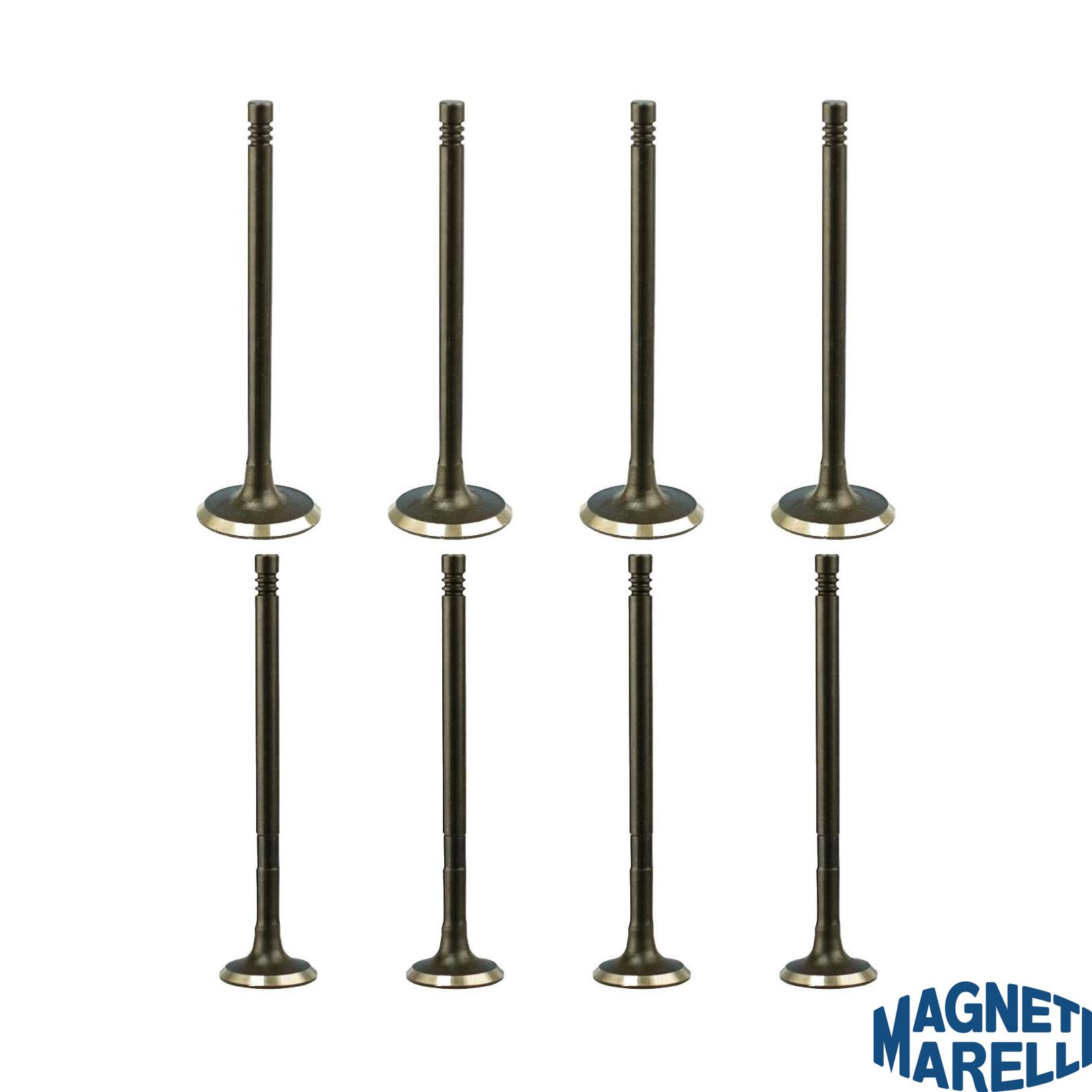 Kit com 4 Válvulas de Admissão e 4 Válvulas de Escape - Magneti Marelli - VAC08009 / VEC08023