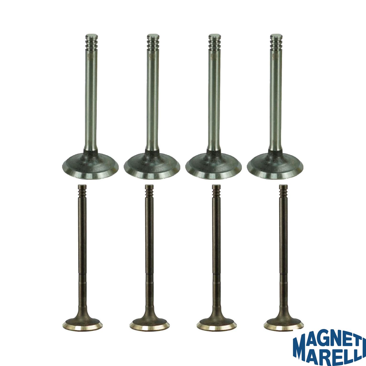 Kit com 4 Válvulas de Admissão e 4 Válvulas de Escape - Magneti Marelli - VAC01001 / VEC08019