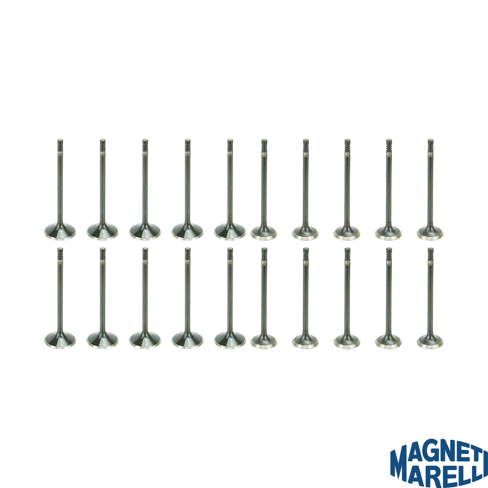 Kit com 10 Válvulas de Admissão e 10 Válvulas de Escape - Magneti Marelli - VAC01007 / VEC01028