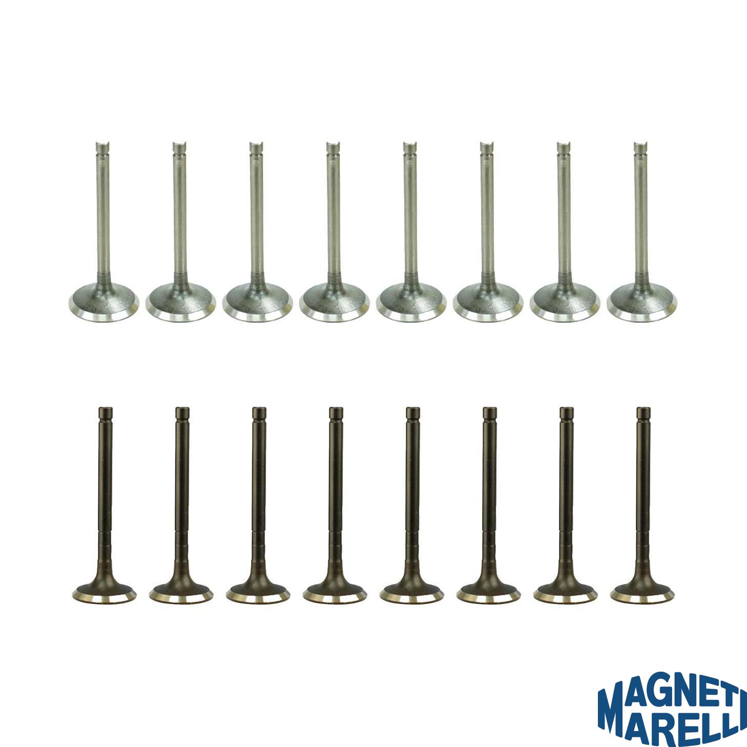 Kit com 8 Válvulas de Admissão e 8 Válvulas de Escape - Magneti Marelli - VAC22002 / VEC22007