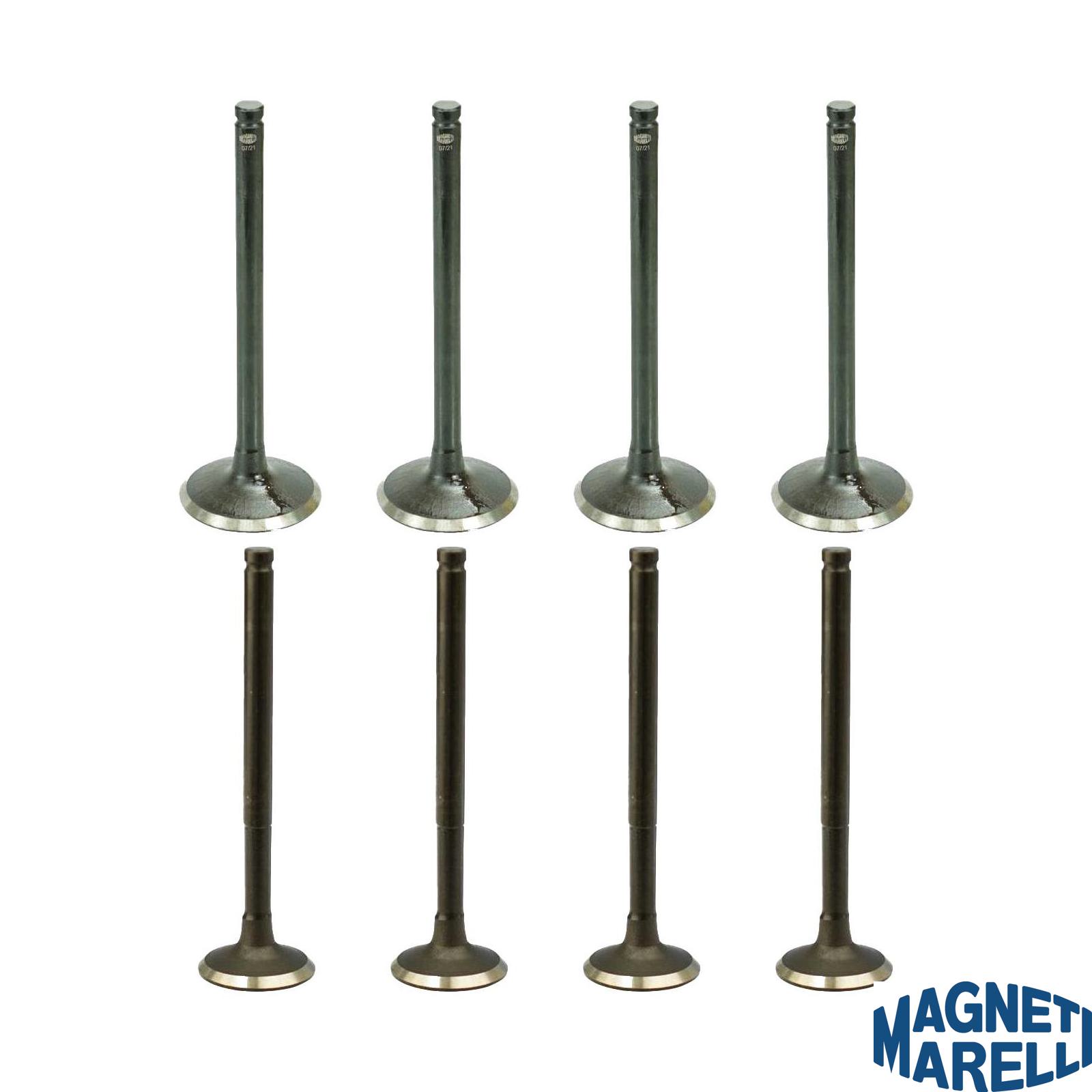 Kit com 4 Válvulas de Admissão e 4 Válvulas de Escape - Magneti Marelli - VAC18004 / VEC18019