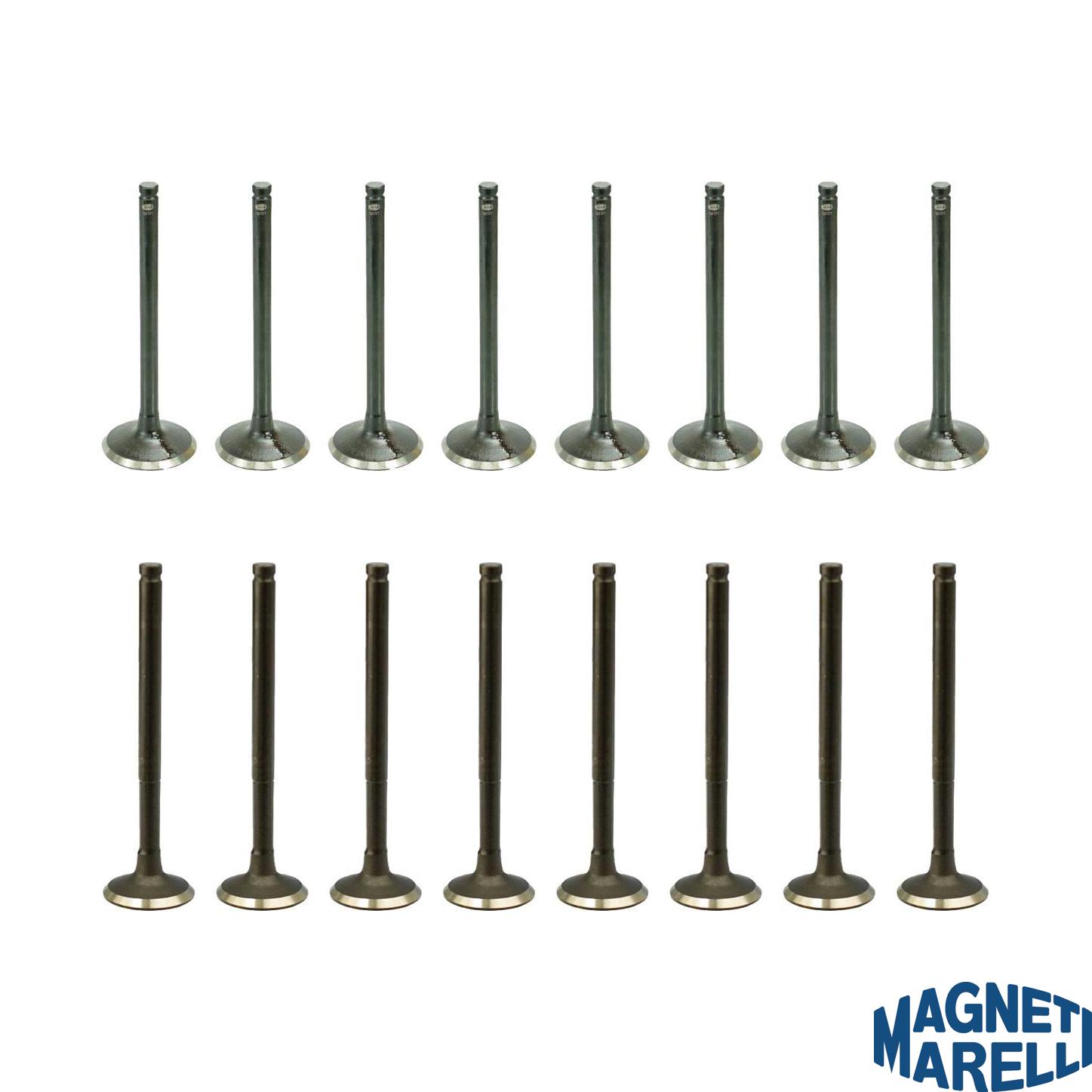 Kit com 8 Válvulas de Admissão e 8 Válvulas de Escape - Magneti Marelli - VAC18004 / VEC18019