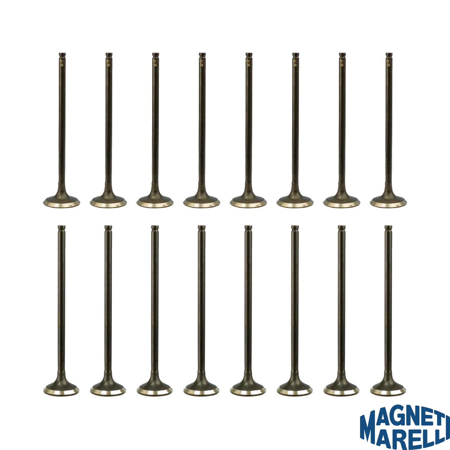 Kit com 8 Válvulas de Admissão e 8 Válvulas de Escape - Magneti Marelli - VAC10002 / VEC10004