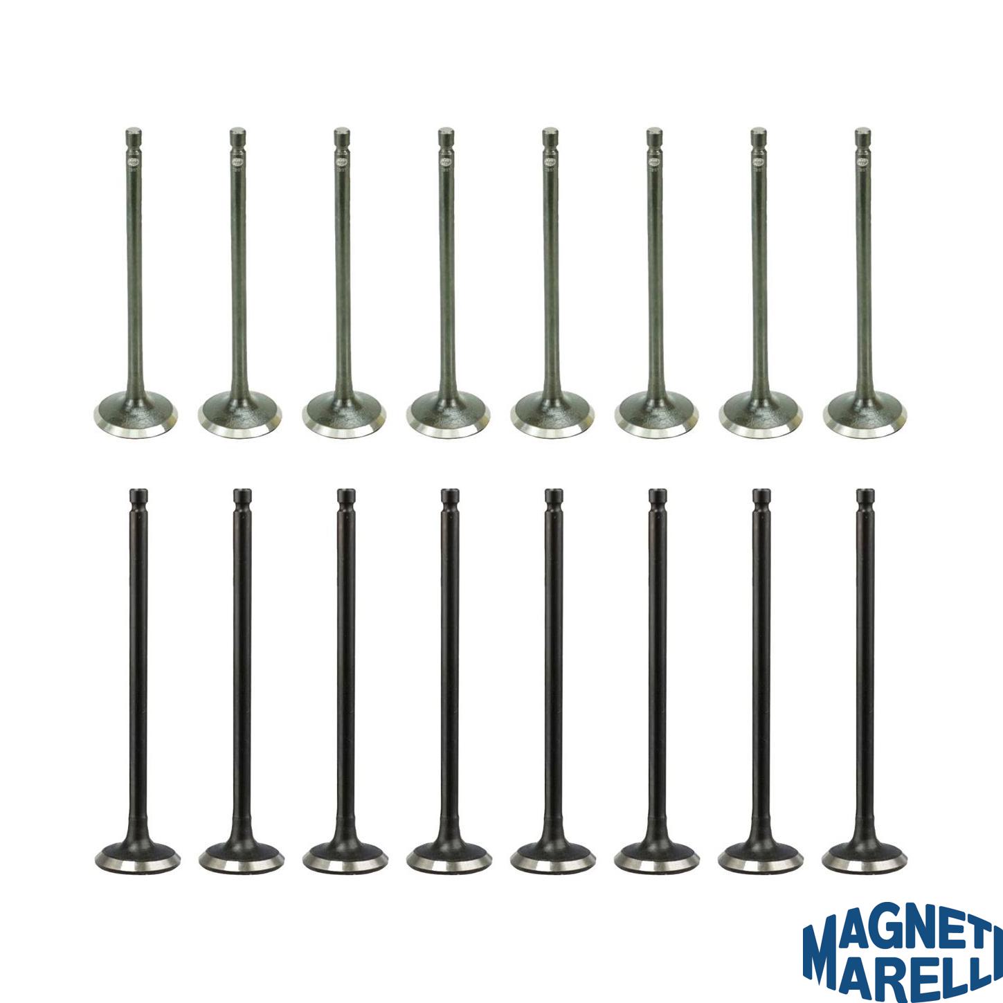 Kit com 8 Válvulas de Admissão e 8 Válvulas de Escape - Magneti Marelli - VAC32005 / VEC32010