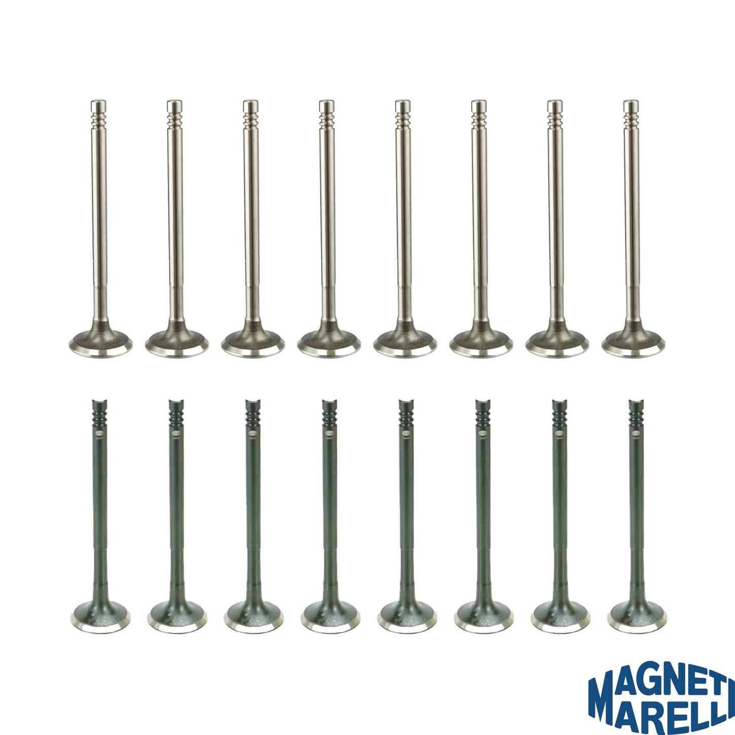 Kit com 8 Válvulas de Admissão e 8 Válvulas de Escape - Magneti Marelli - VAC03001 / VEC03033