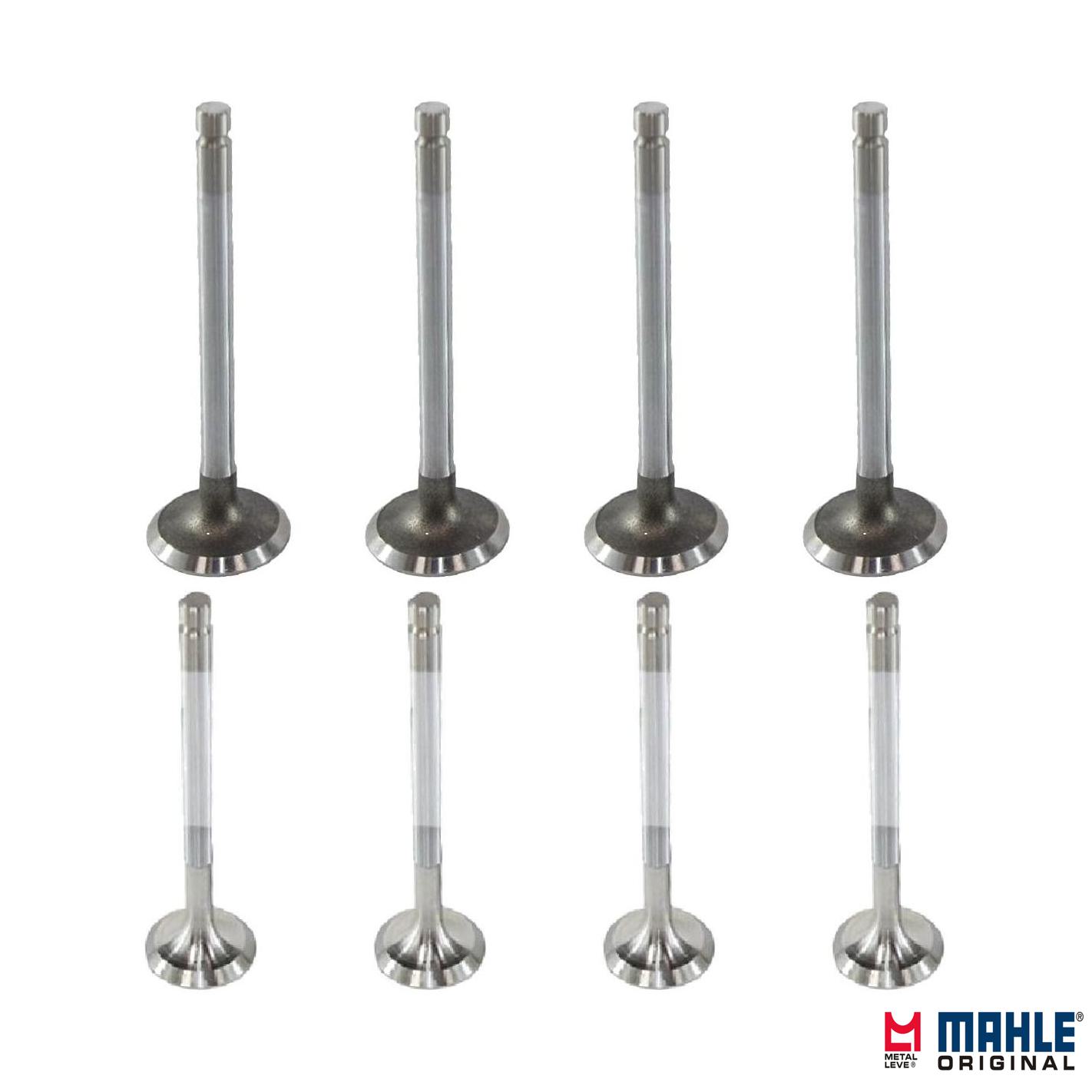 Kit com 4 Válvulas de Admissão e 4 Válvulas de Escape - Mahle Metal Leve - VA0250002 STD / VE0250019 STD