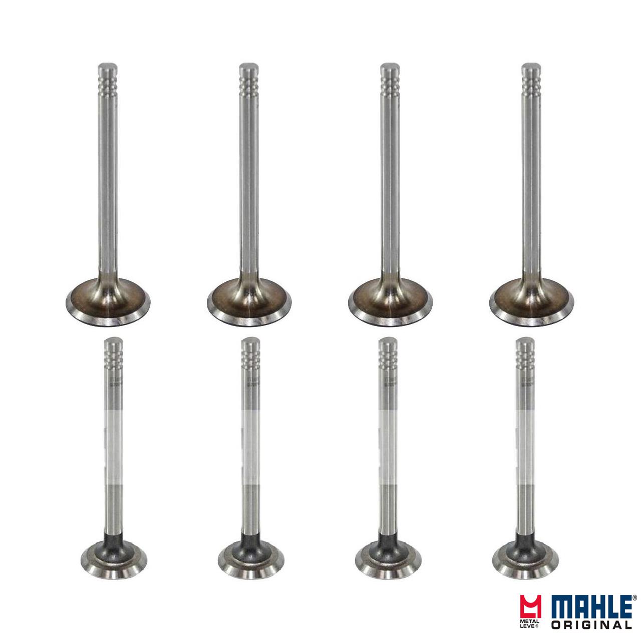 Kit com 4 Válvulas de Admissão e 4 Válvulas de Escape - Mahle Metal Leve - VA0700028 STD / VE0700027 STD