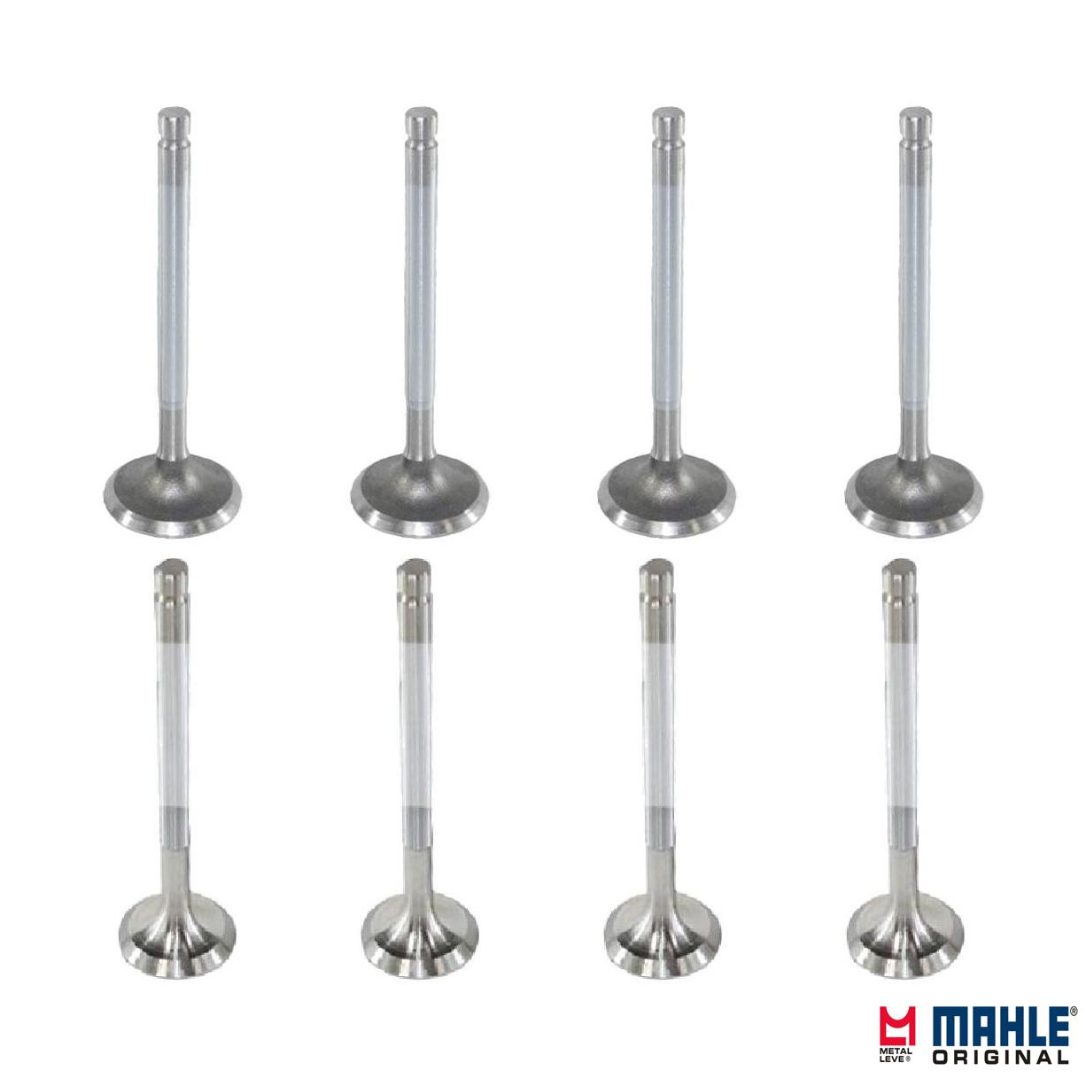 Kit com 4 Válvulas de Admissão e 4 Válvulas de Escape - Mahle Metal Leve - VA0250018 STD / VE0250019 STD