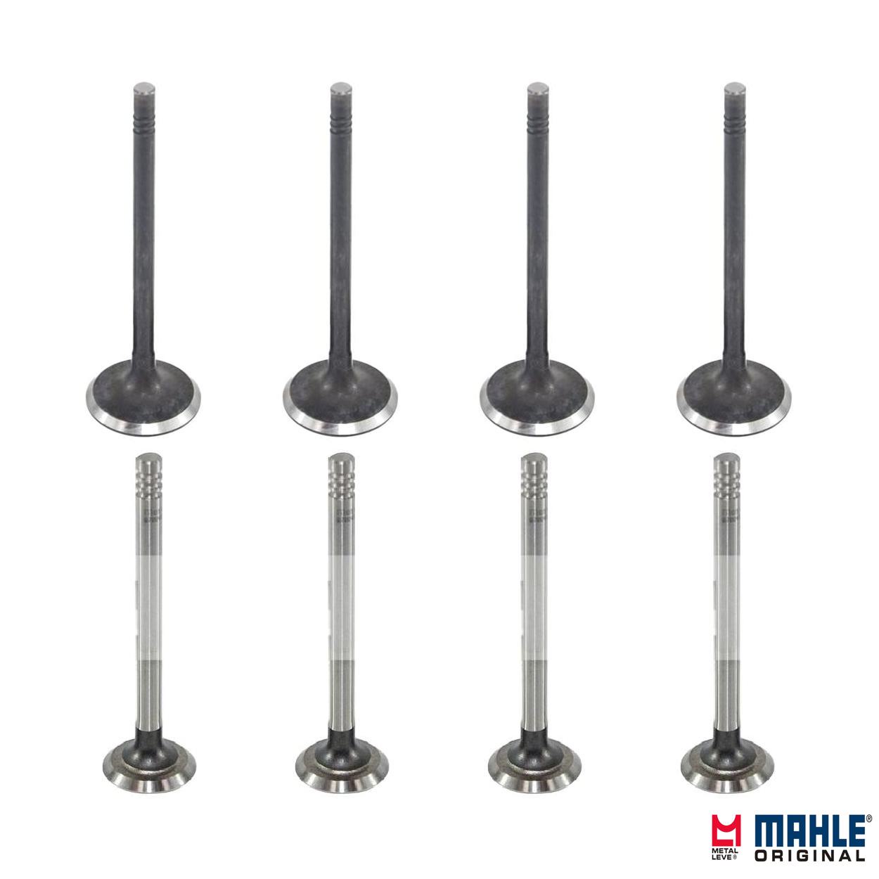 Kit com 4 Válvulas de Admissão e 4 Válvulas de Escape - Mahle Metal Leve - VA0701421 STD / VE0700027 STD