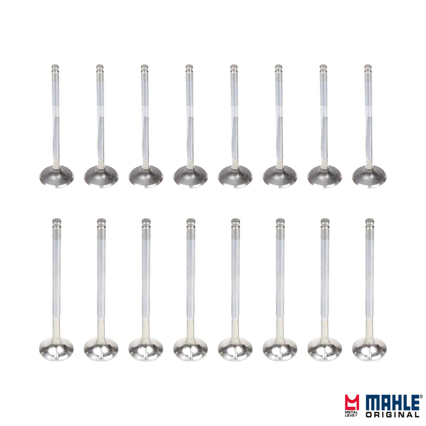 Kit com 8 Válvulas de Admissão e 8 Válvulas de Escape - Mahle Metal Leve - VA0250052 STD / VE0250051 STD