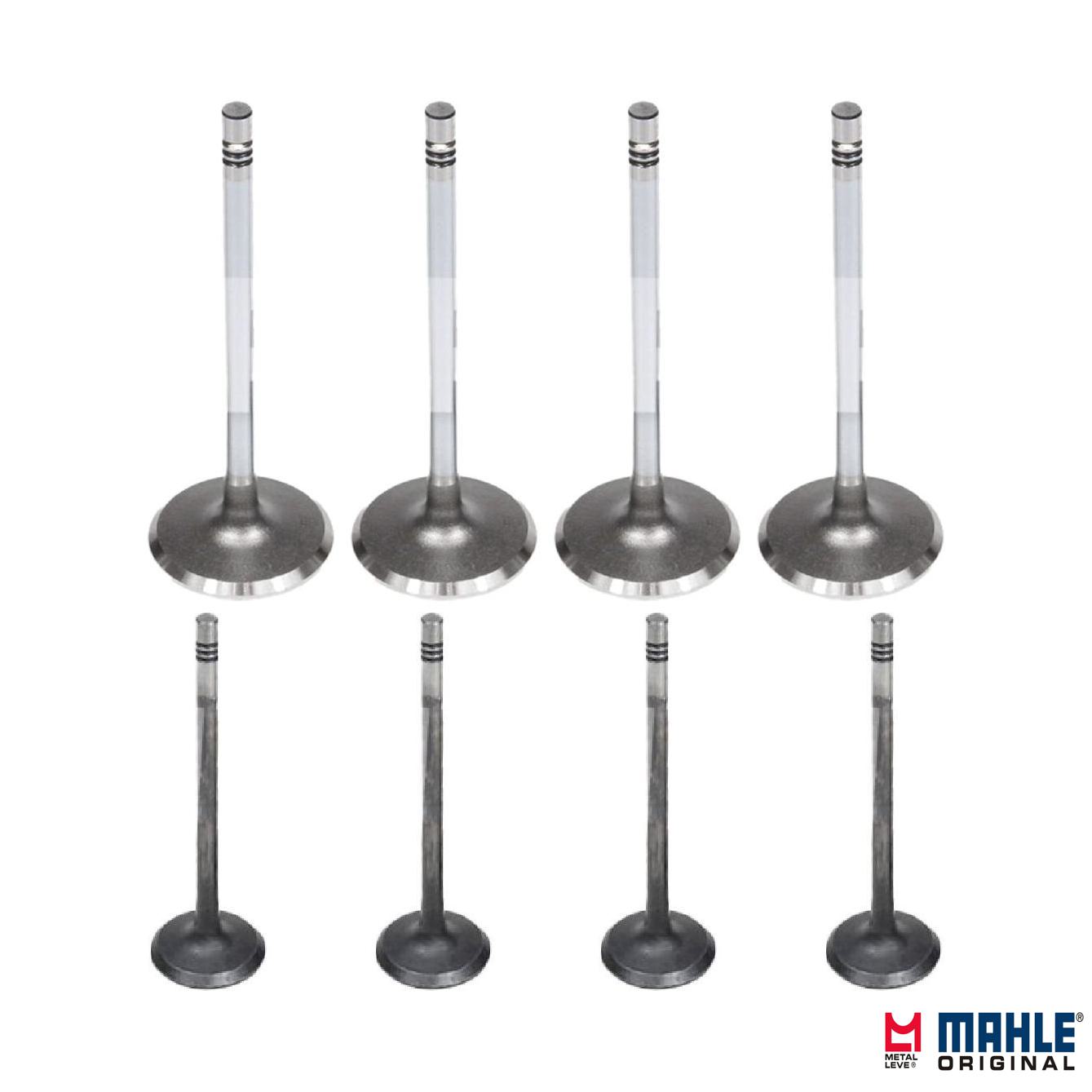 Kit com 4 Válvulas de Admissão e 4 Válvulas de Escape - Mahle Metal Leve - VA0141396 STD / VE0141573 STD