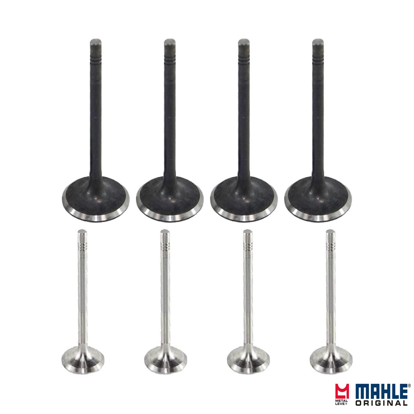 Kit com 4 Válvulas de Admissão e 4 Válvulas de Escape - Mahle Metal Leve - VA0700267 STD / VE0700268 STD