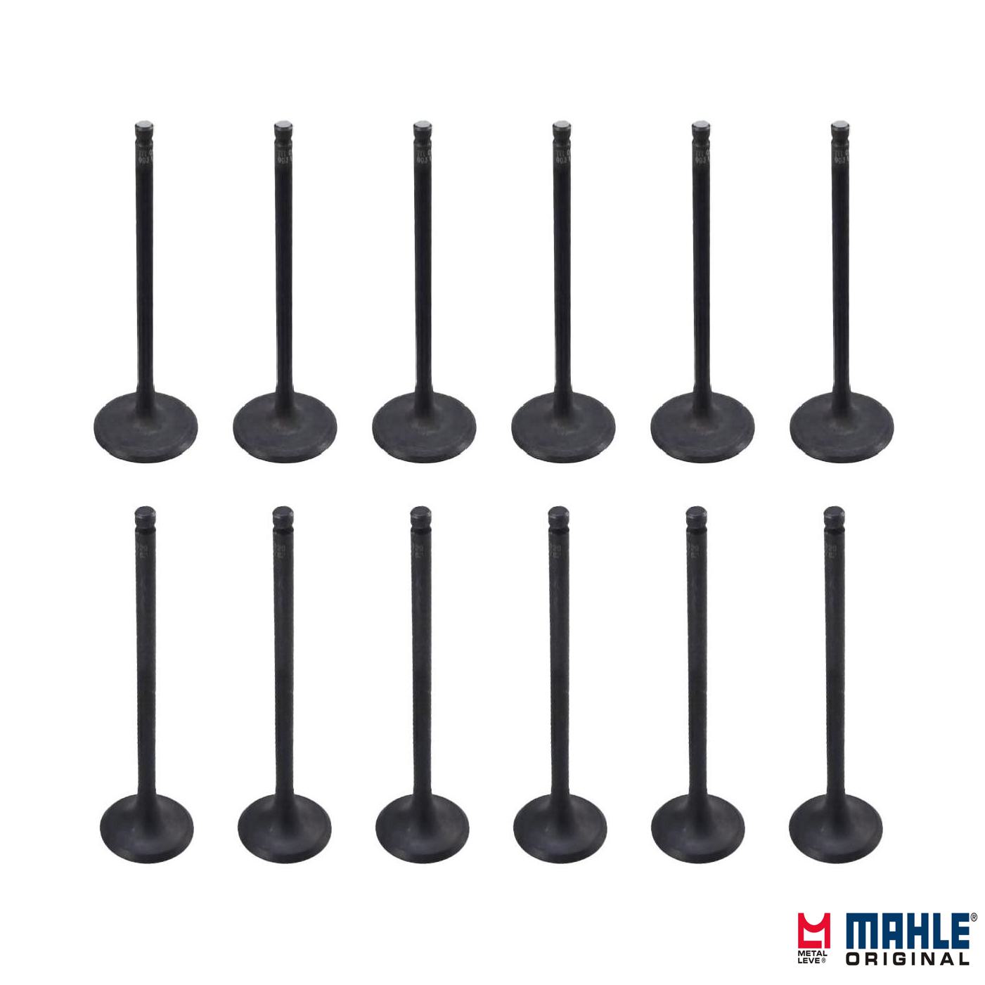Kit com 6 Válvulas de Admissão e 6 Válvulas de Escape - Mahle Metal Leve - VA0031761 STD / VE0031762 STD