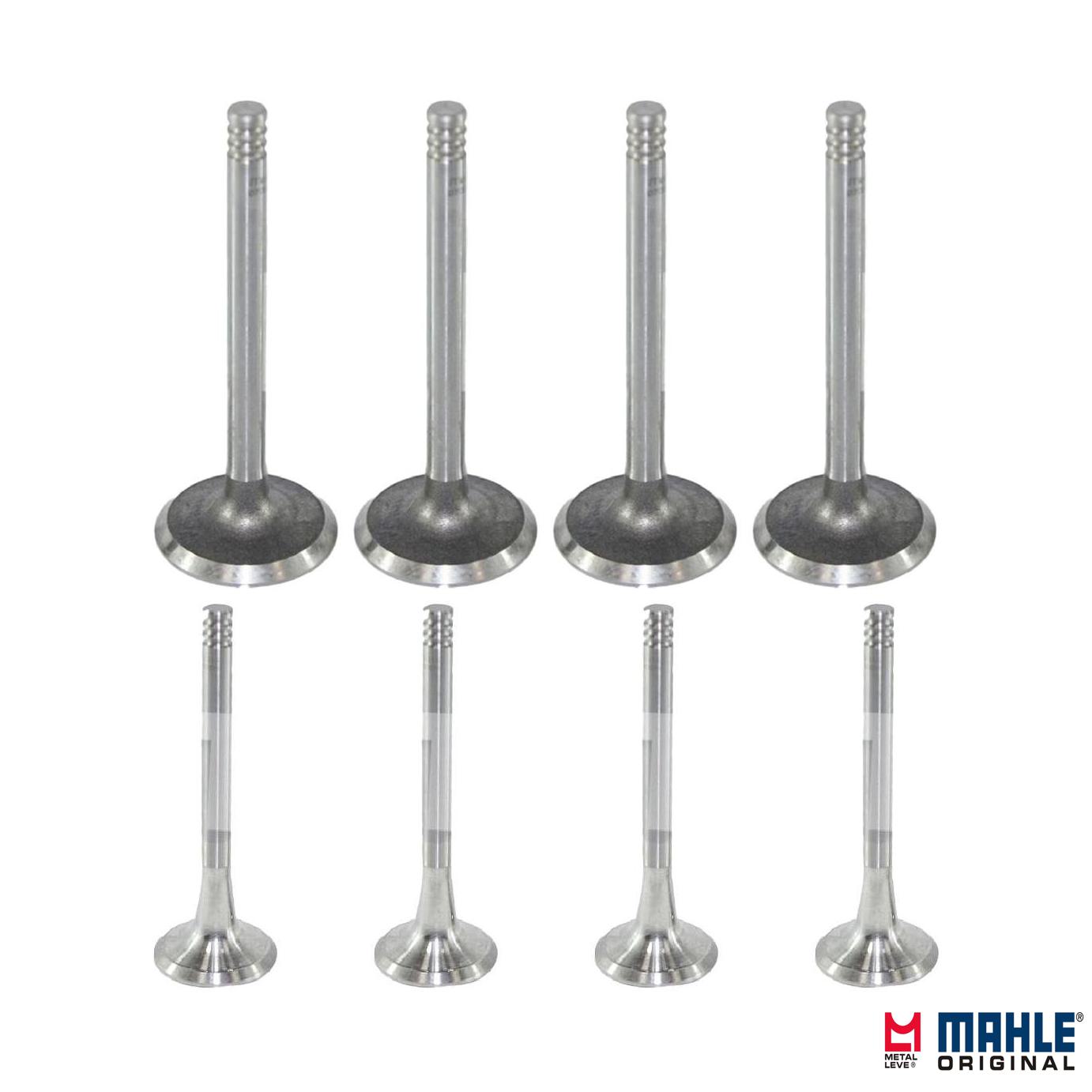 Kit com 4 Válvulas de Admissão e 4 Válvulas de Escape - Mahle Metal Leve - VA0700017 STD / VE0700016 STD