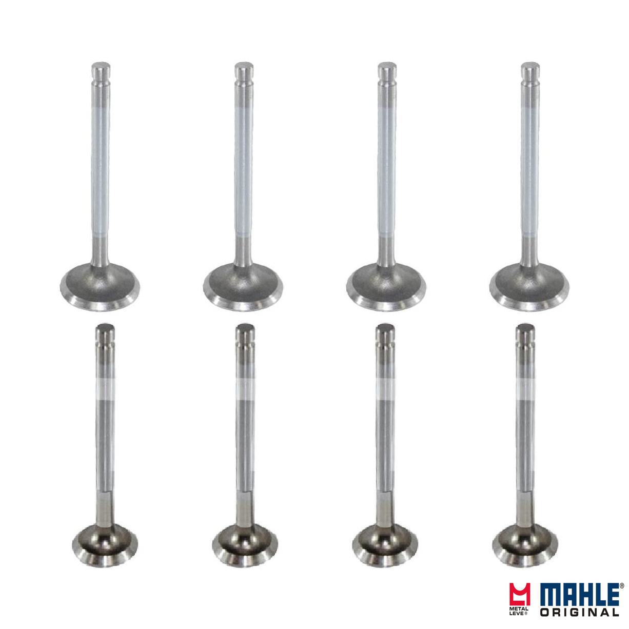 Kit com 4 Válvulas de Admissão e 4 Válvulas de Escape - Mahle Metal Leve - VA0250018 STD / VE0250001 STD