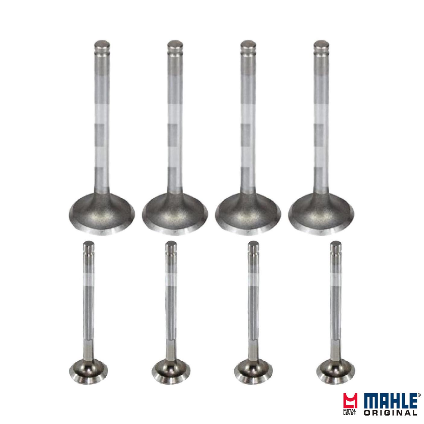 Kit com 4 Válvulas de Admissão e 4 Válvulas de Escape - Mahle Metal Leve - VA0250060 STD / VE0250001 STD