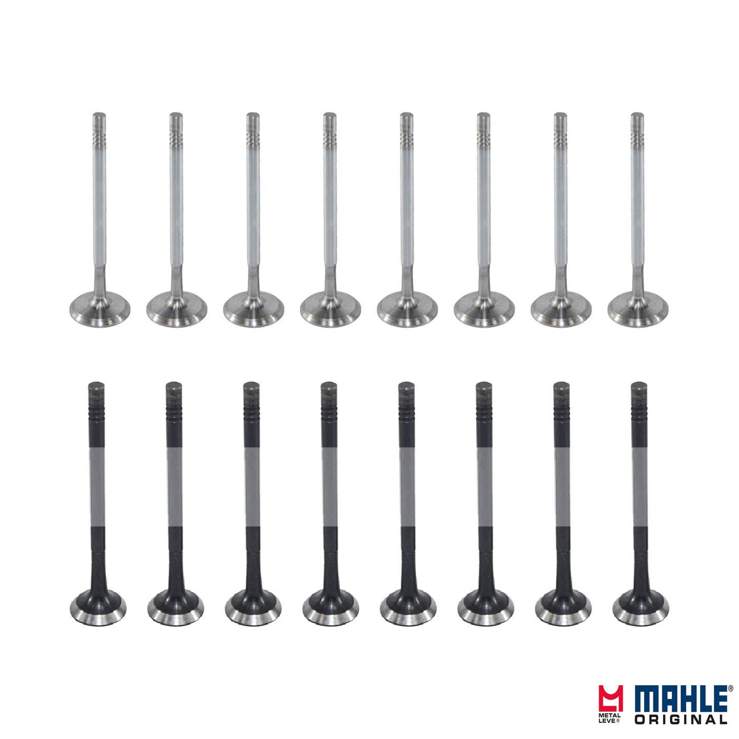 Kit com 8 Válvulas de Admissão e 8 Válvulas de Escape - Mahle Metal Leve - VA0250166 STD / VE0250163 STD