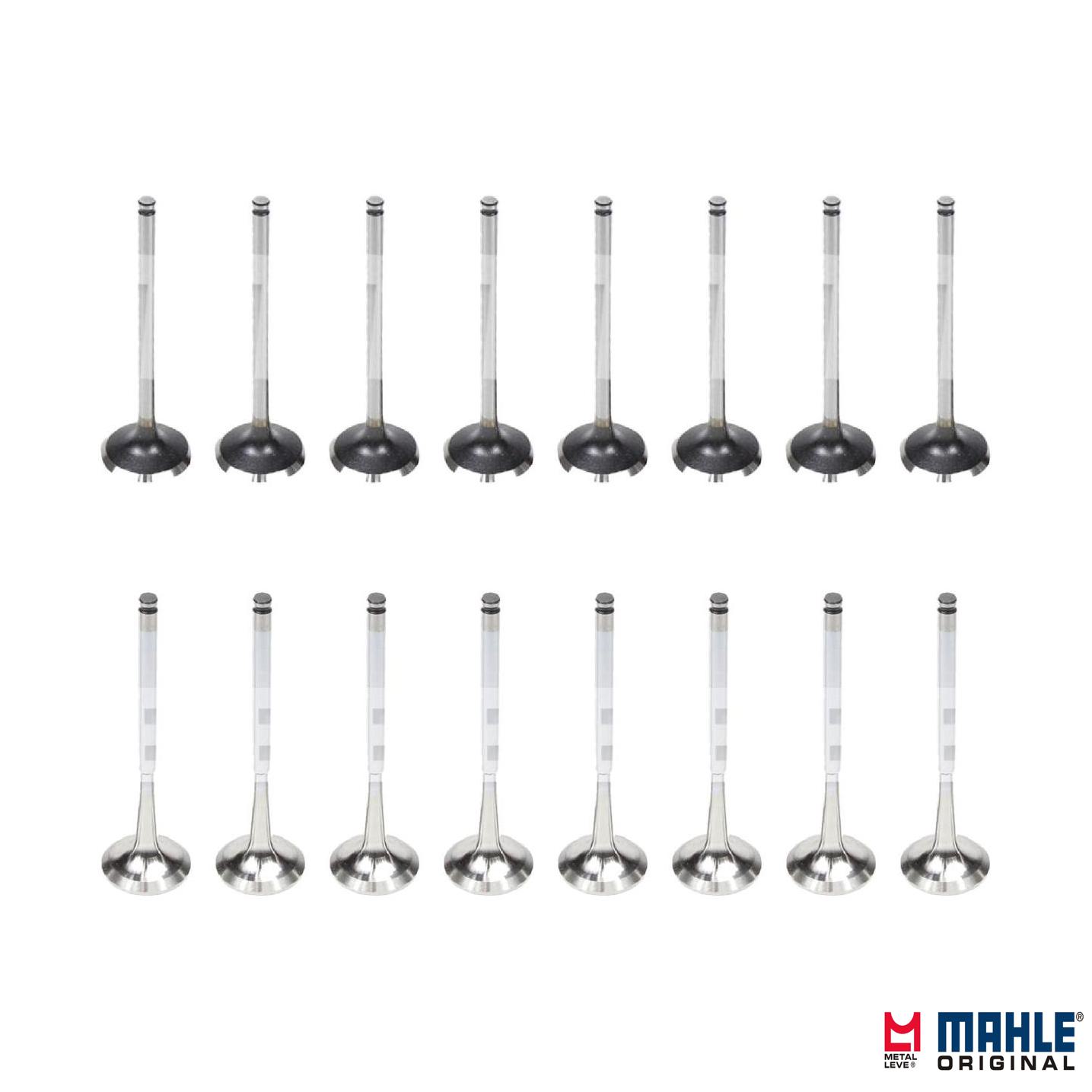 Kit com 8 Válvulas de Admissão e 8 Válvulas de Escape - Mahle Metal Leve - VA0440579 STD / VE0441603 STD