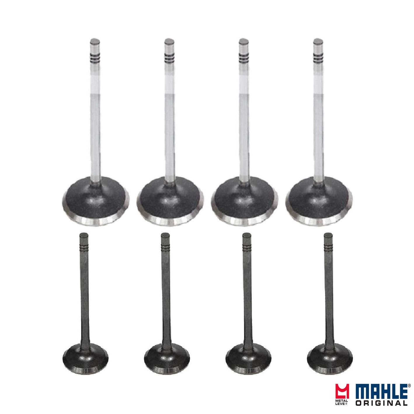 Kit com 4 Válvulas de Admissão e 4 Válvulas de Escape - Mahle Metal Leve - VA0251614 STD / VE0251615 STD