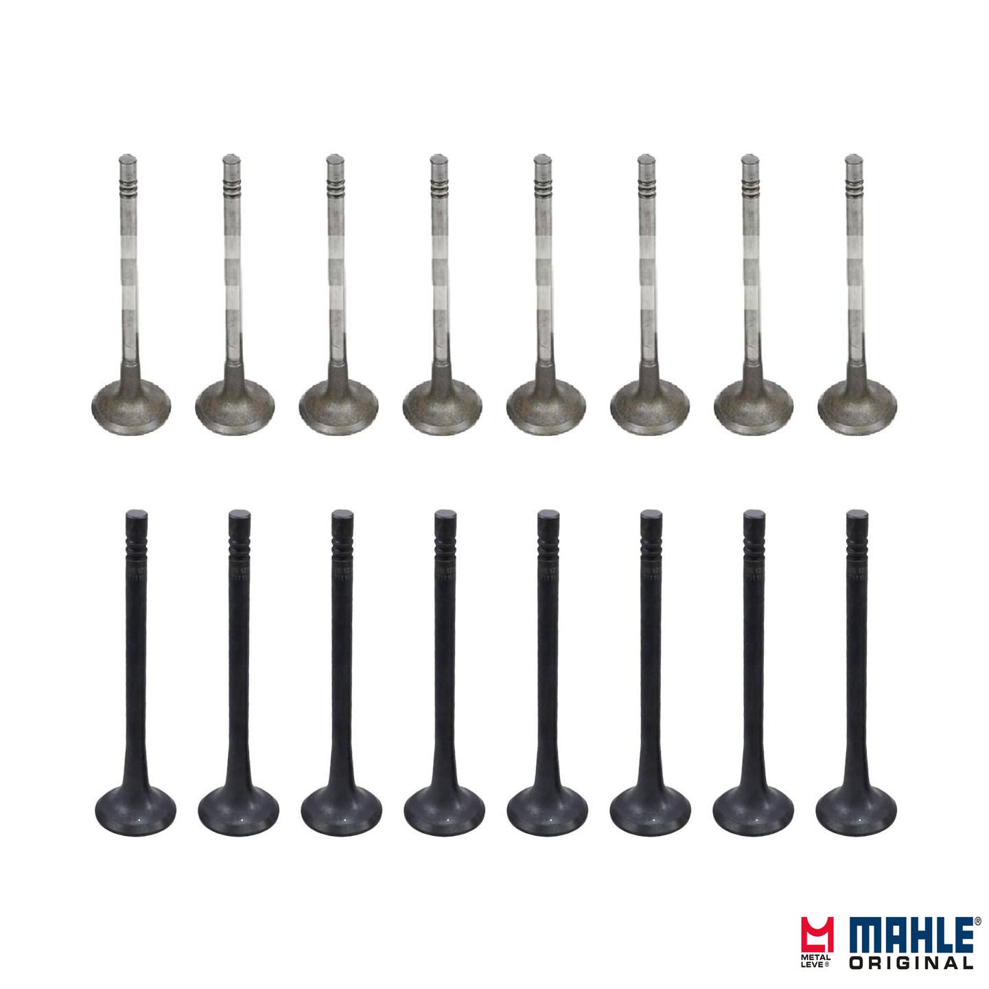 Kit com 8 Válvulas de Admissão e 8 Válvulas de Escape - Mahle Metal Leve - VA2111594 STD / VE2111595 STD