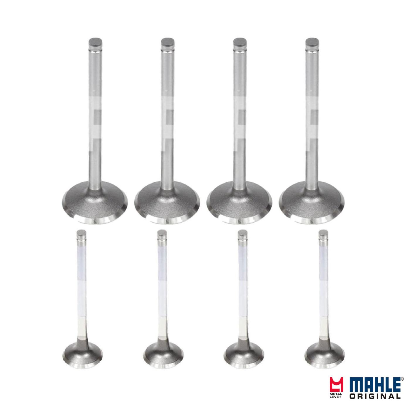 Kit com 4 Válvulas de Admissão e 4 Válvulas de Escape - Mahle Metal Leve - VA0180395 STD / VE0180396 STD