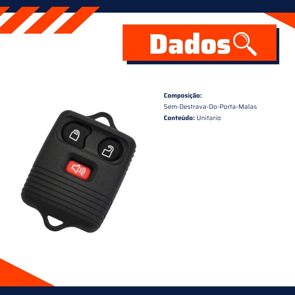 Controle do Alarme Sem Destrava do Porta-Malas - Universal - 31201