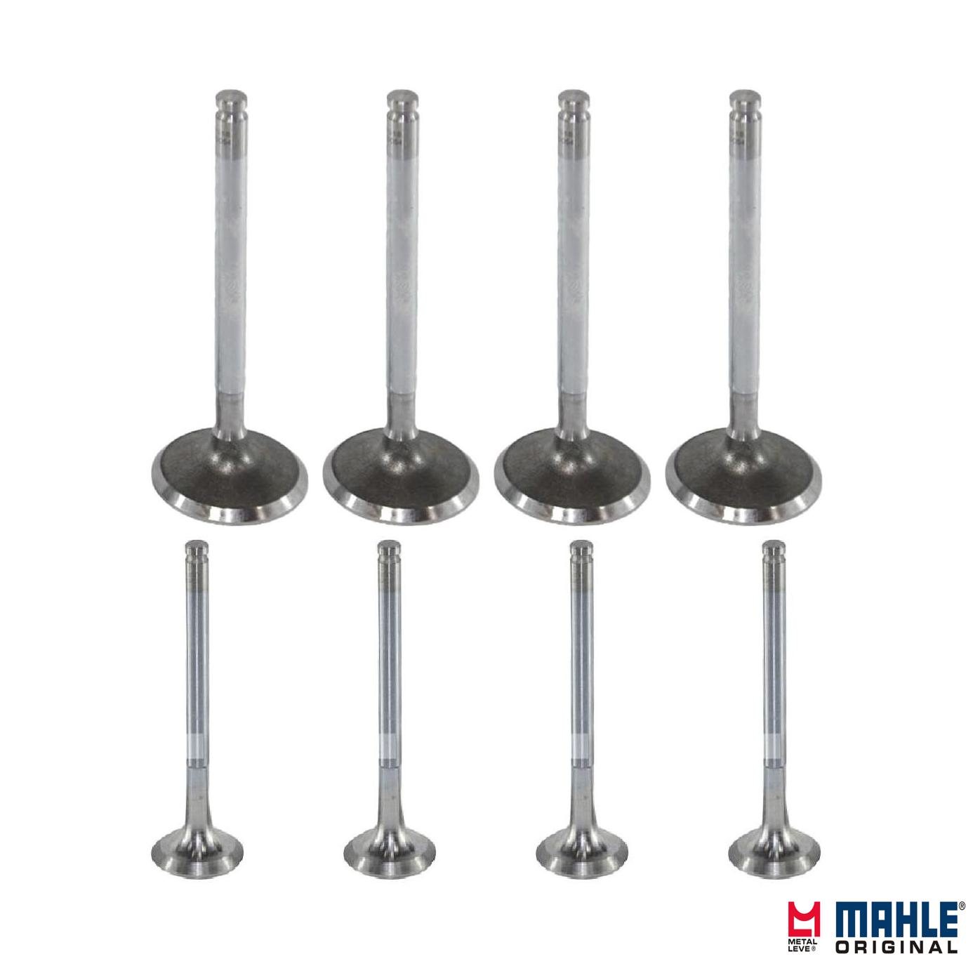Kit com 4 Válvulas de Admissão e 4 Válvulas de Escape - Mahle Metal Leve - VA0250054 STD / VE0250053 STD