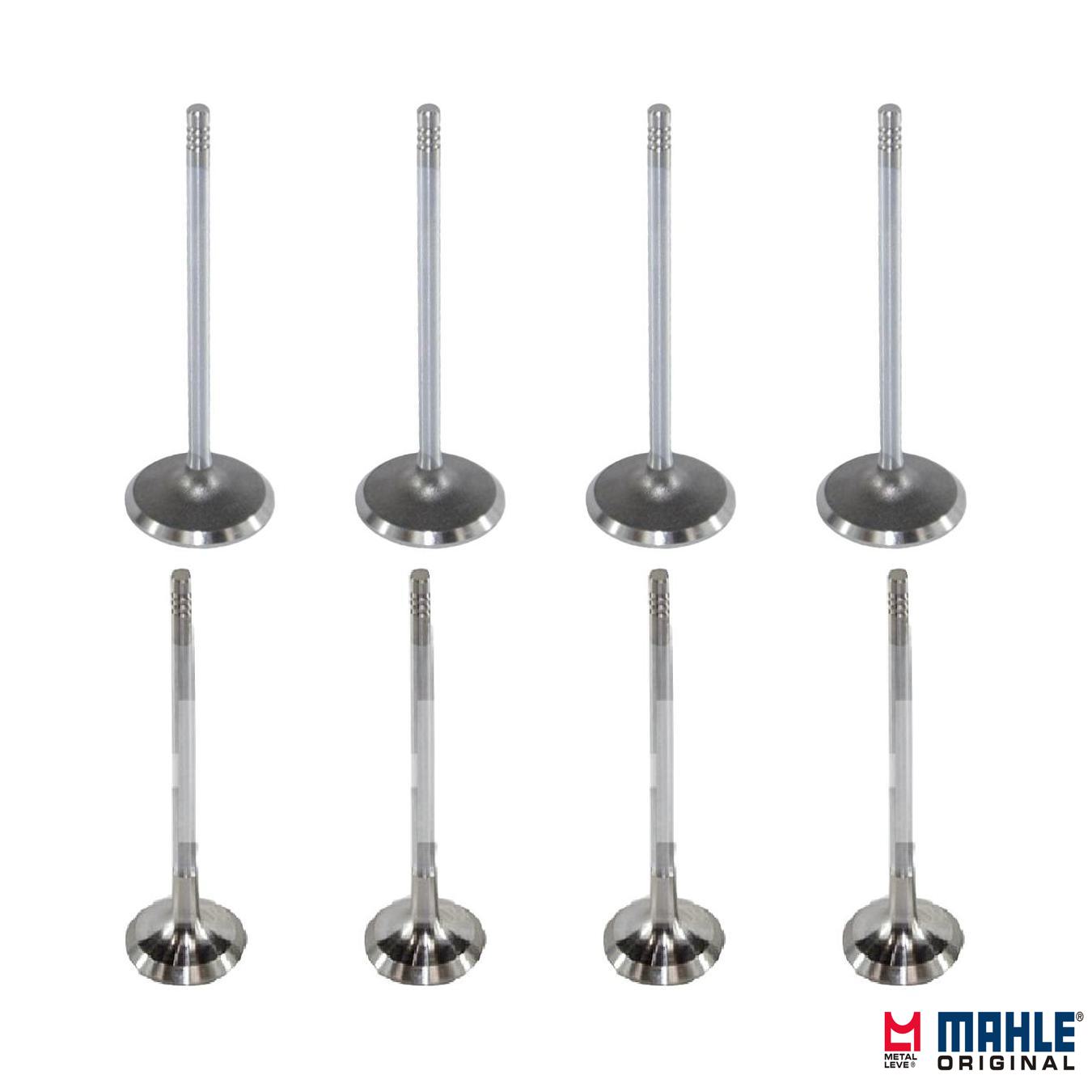 Kit com 4 Válvulas de Admissão e 4 Válvulas de Escape - Mahle Metal Leve - VA0250271 STD / VE0250272 STD
