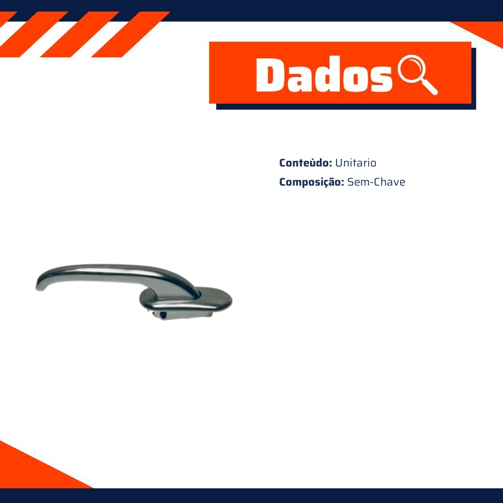 Maçaneta Externa da Porta Dianteira para Ford Aero e Rural - Universal Automotive - 30102