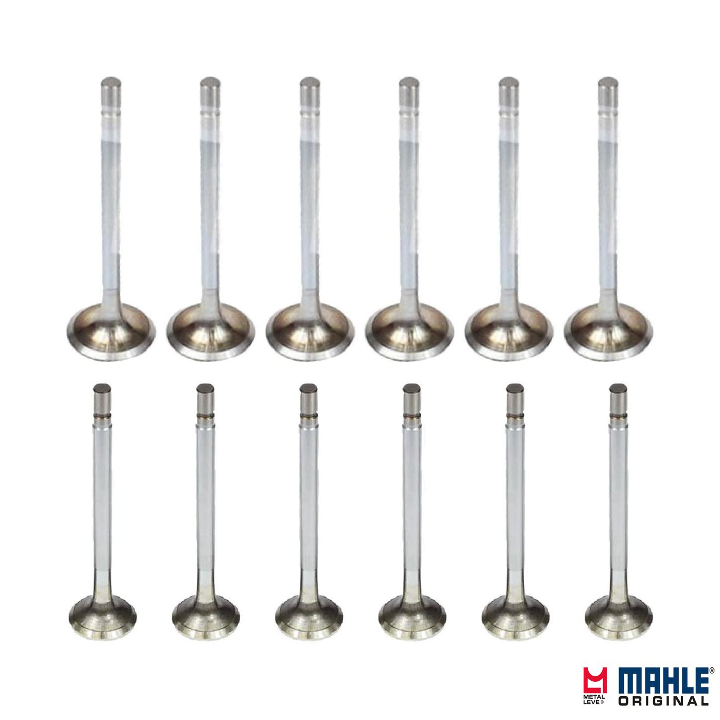 Kit com 6 Válvulas de Admissão e 6 Válvulas de Escape - Mahle Metal Leve - VA0480096 STD / VE0480097 STD