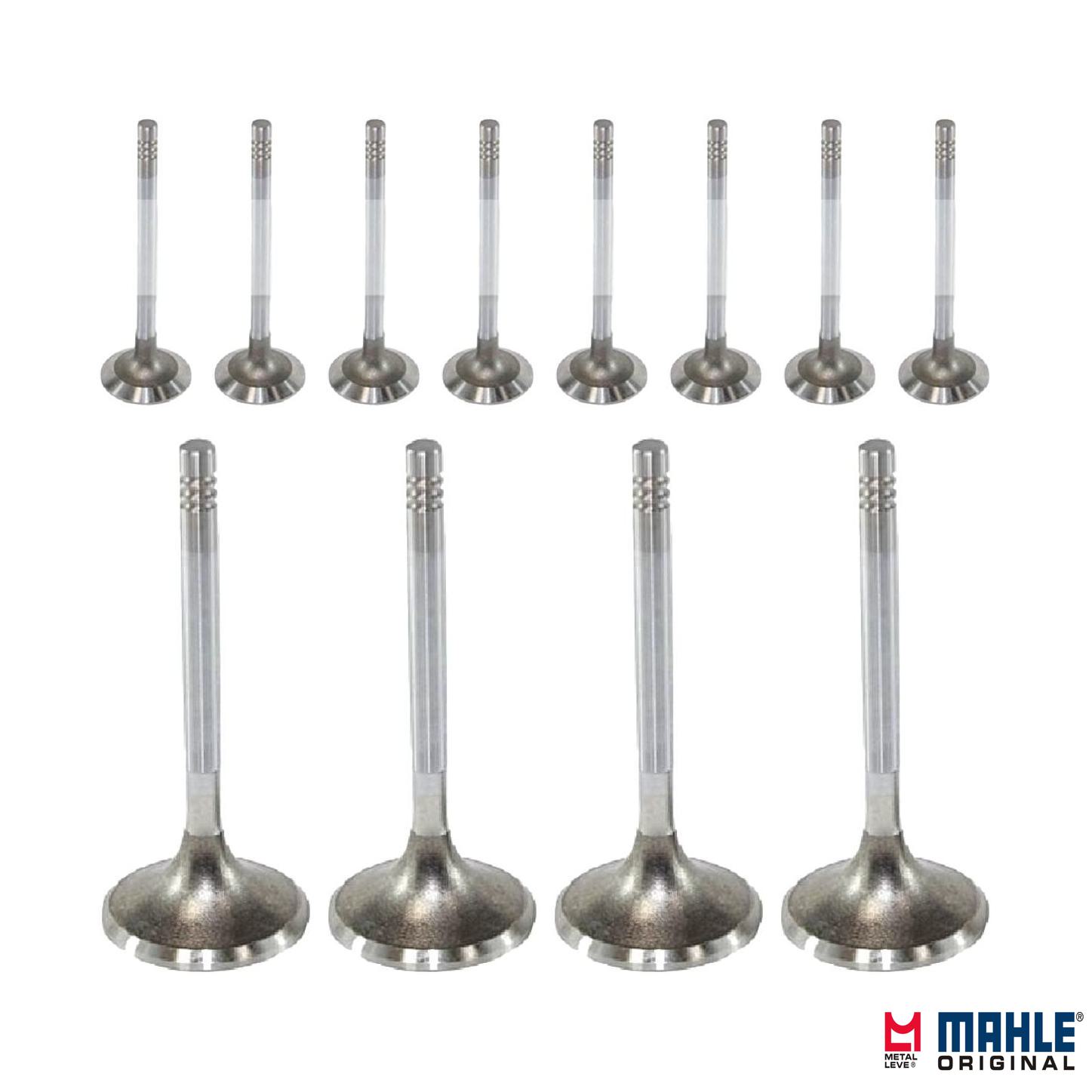 Kit com 8 Válvulas de Admissão e 4 Válvulas de Escape - Mahle Metal Leve - VA0130277 STD / VE0130278 STD