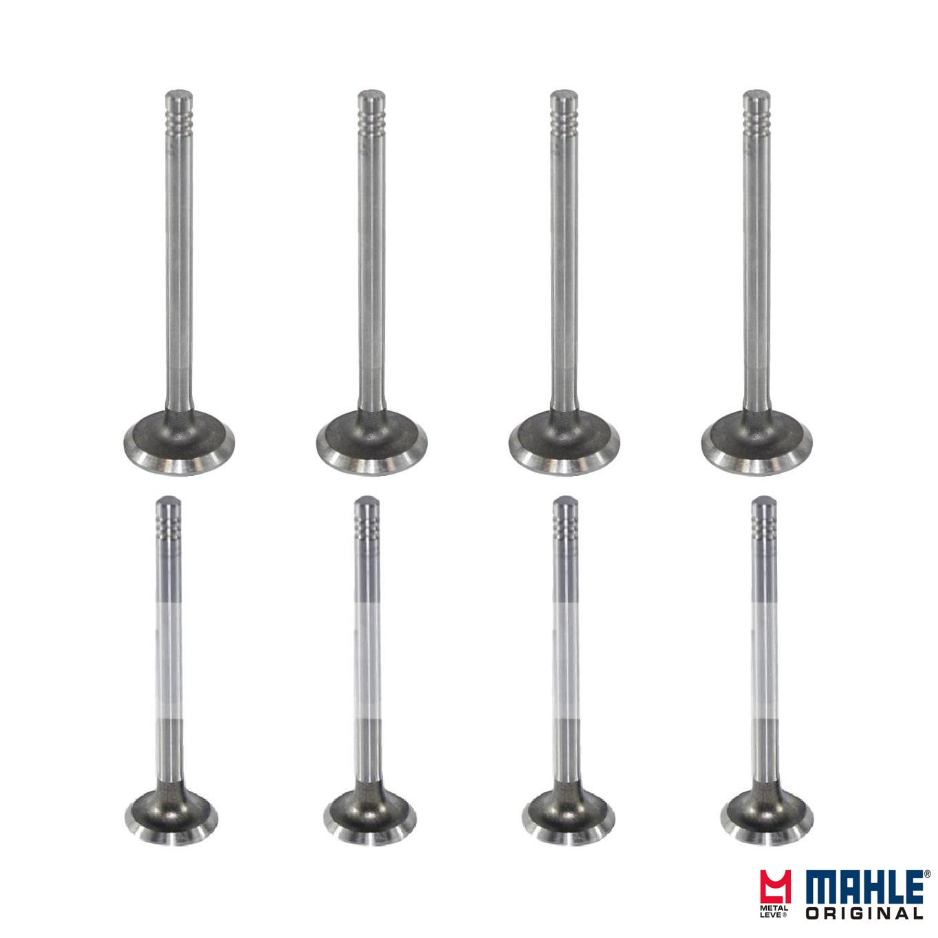 Kit com 4 Válvulas de Admissão e 4 Válvulas de Escape - Mahle Metal Leve - VA0700050 STD / VE0700049 STD