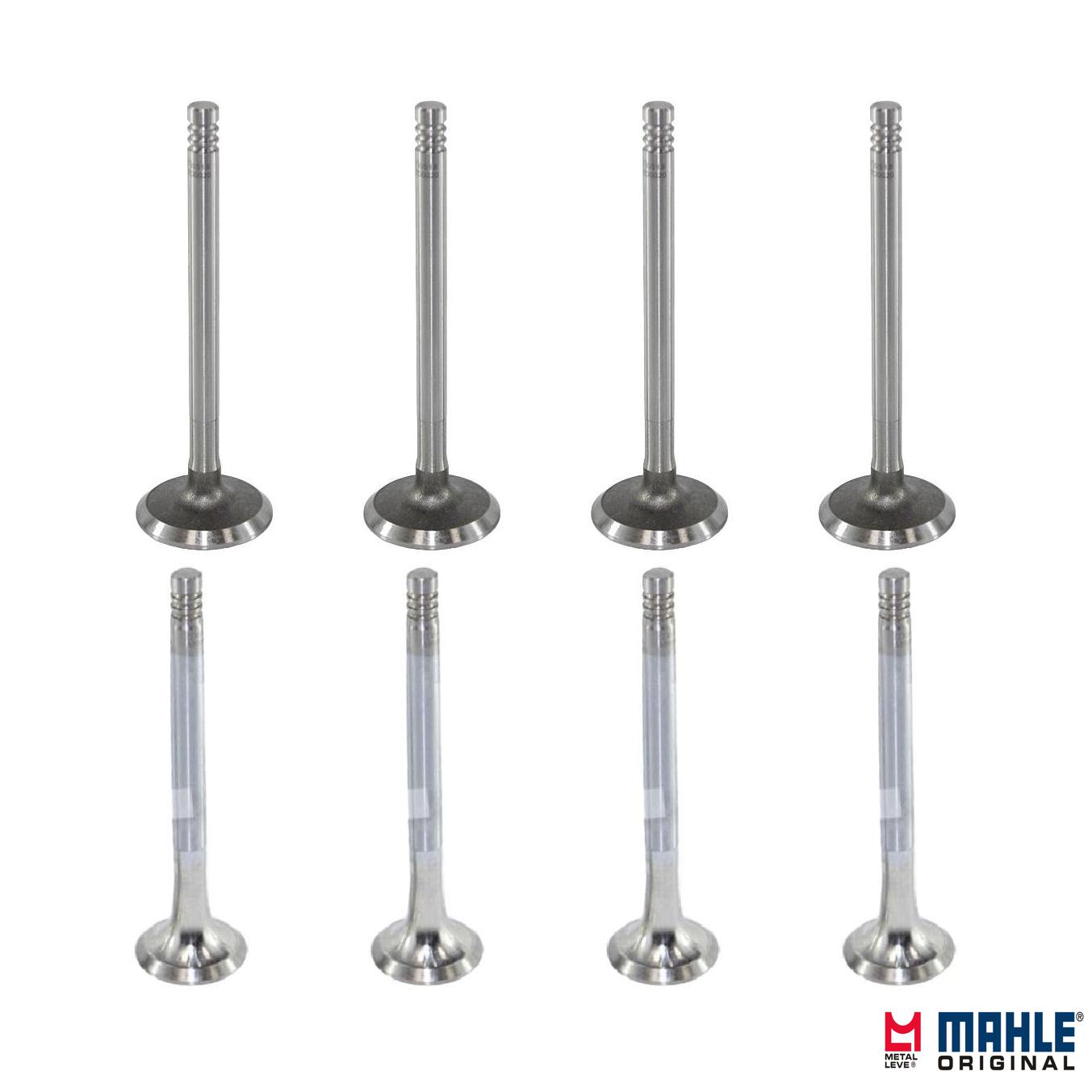 Kit com 4 Válvulas de Admissão e 4 Válvulas de Escape - Mahle Metal Leve - VA0700020 STD / VE0700021 STD