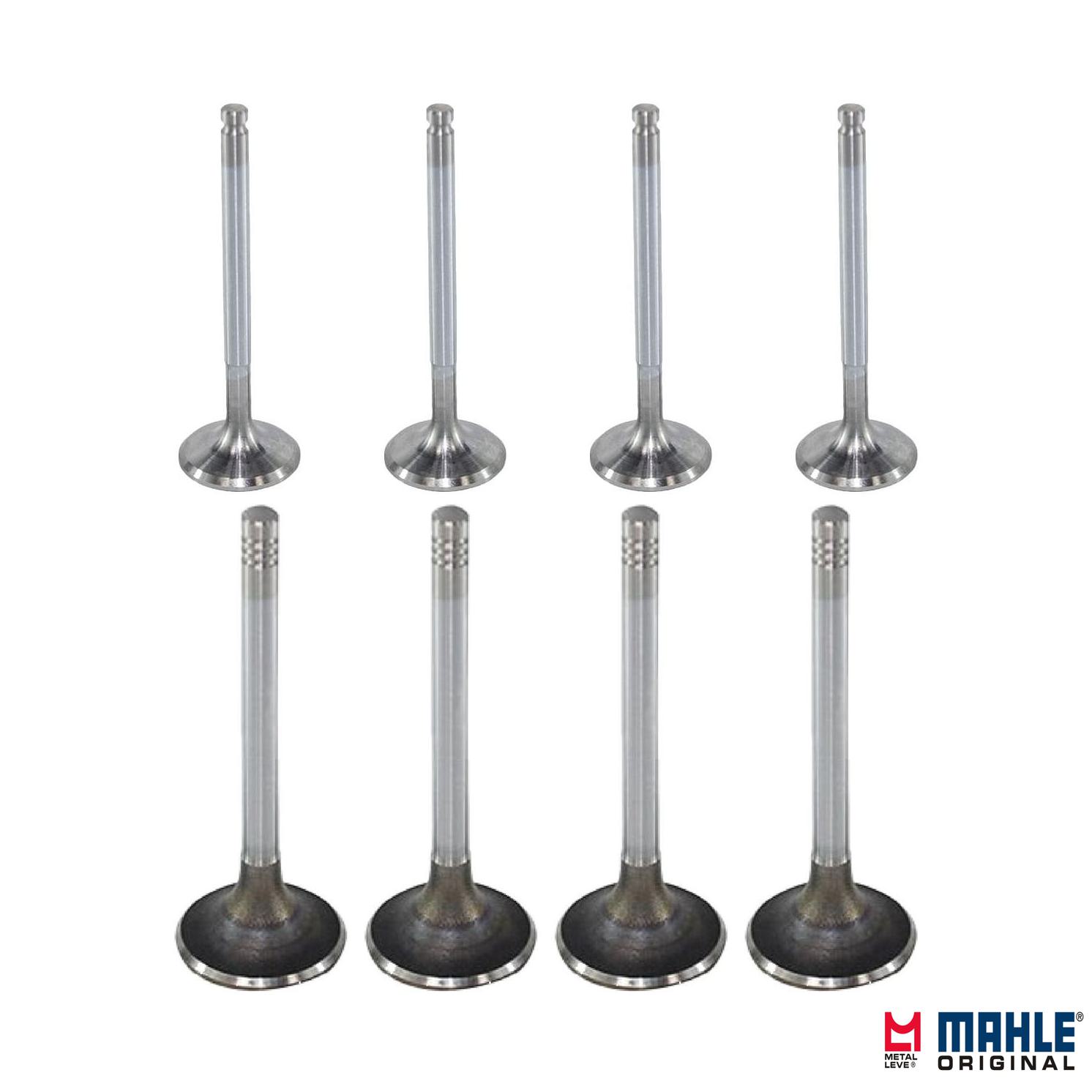 Kit com 4 Válvulas de Admissão e 4 Válvulas de Escape - Mahle Metal Leve - VA0250162 STD / VE0250167 STD