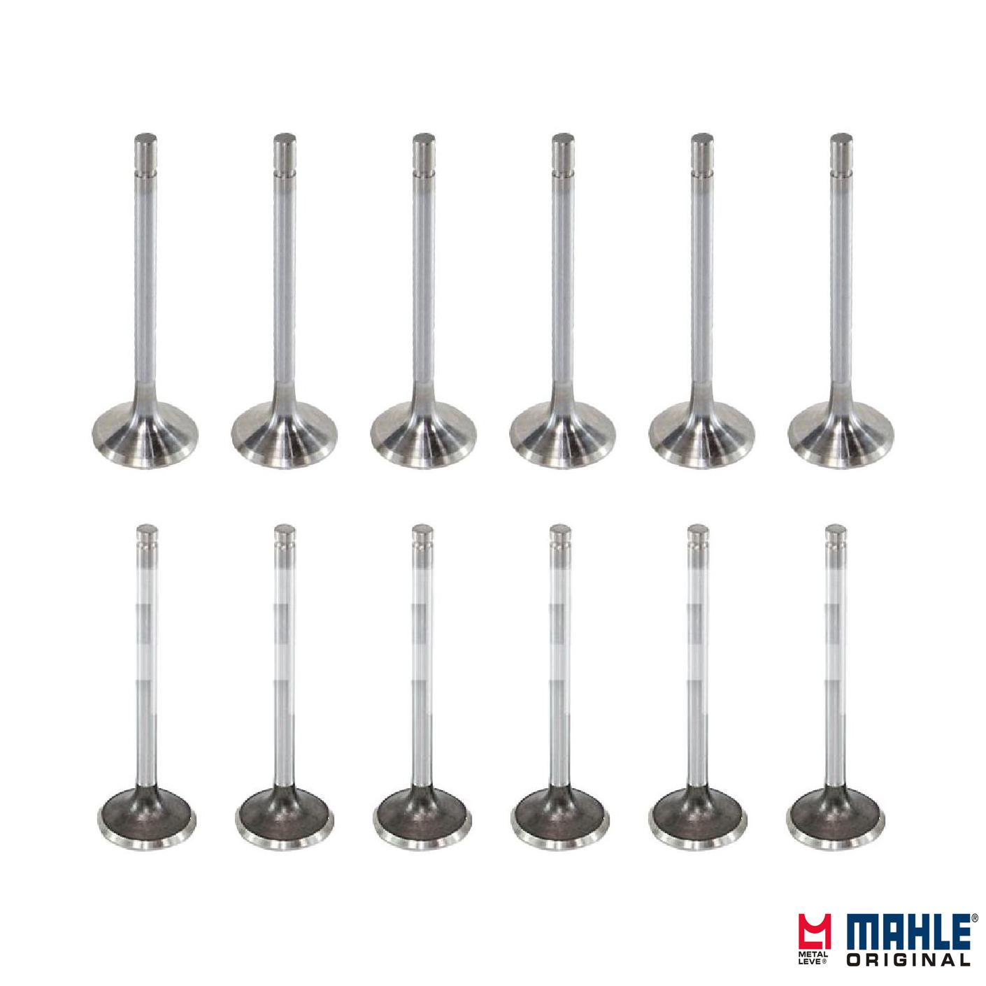 Kit com 6 Válvulas de Admissão e 6 Válvulas de Escape - Mahle Metal Leve - VA0210153 STD / VE0210152 STD