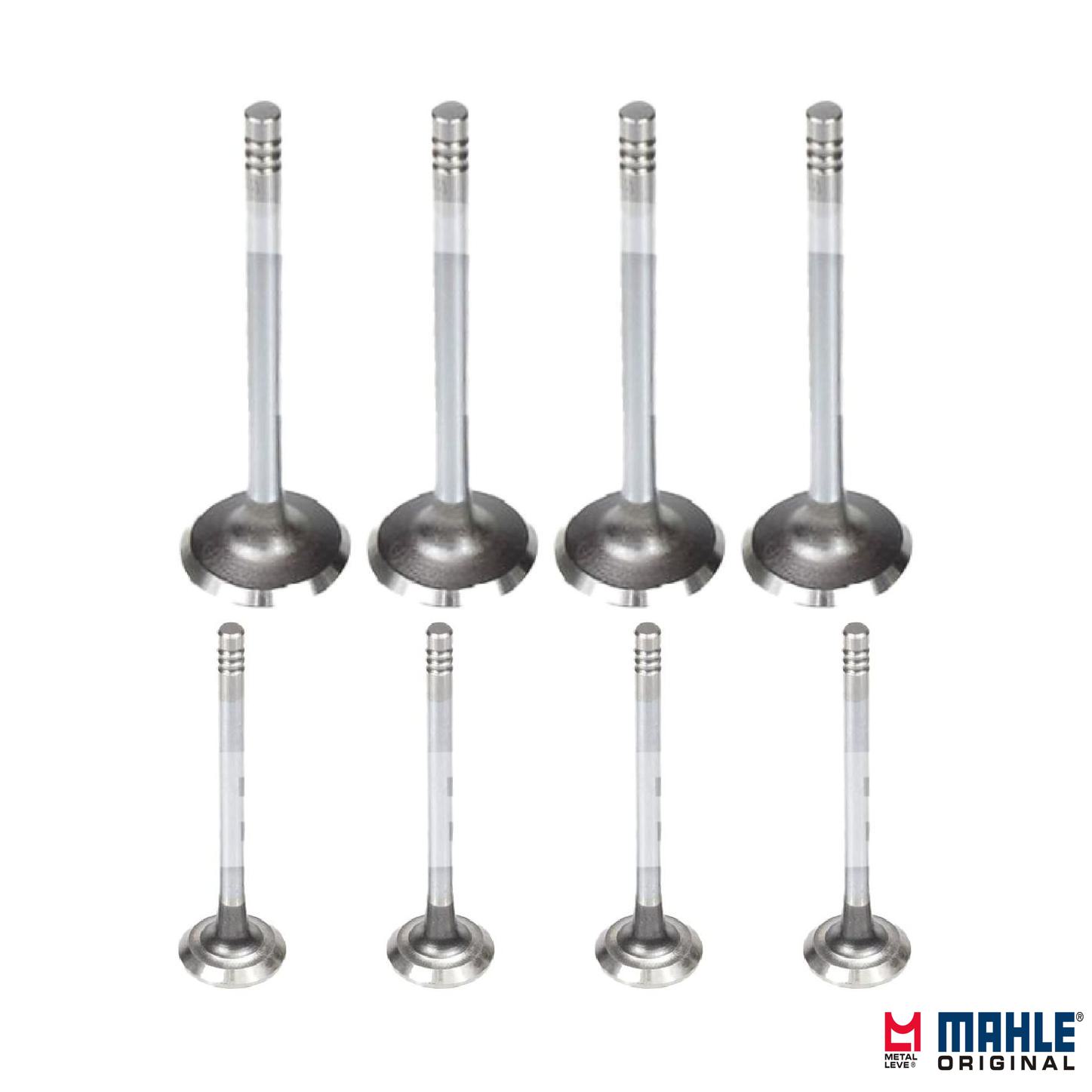 Kit com 4 Válvulas de Admissão e 4 Válvulas de Escape - Mahle Metal Leve - VA0590172 STD / VE0590173 STD