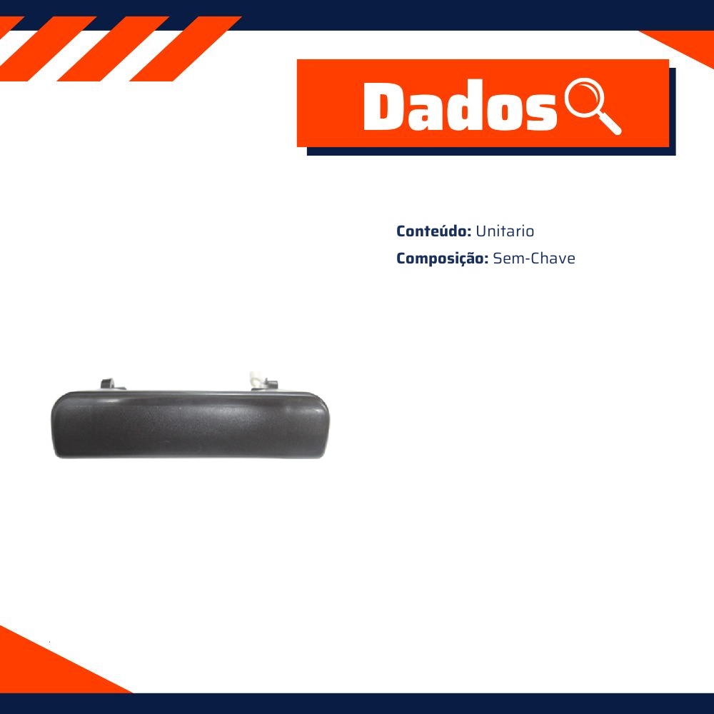 Maçaneta Externa da Porta Corrediça para ASIA Topic e KIA Besta - Universal Automotive - 11604