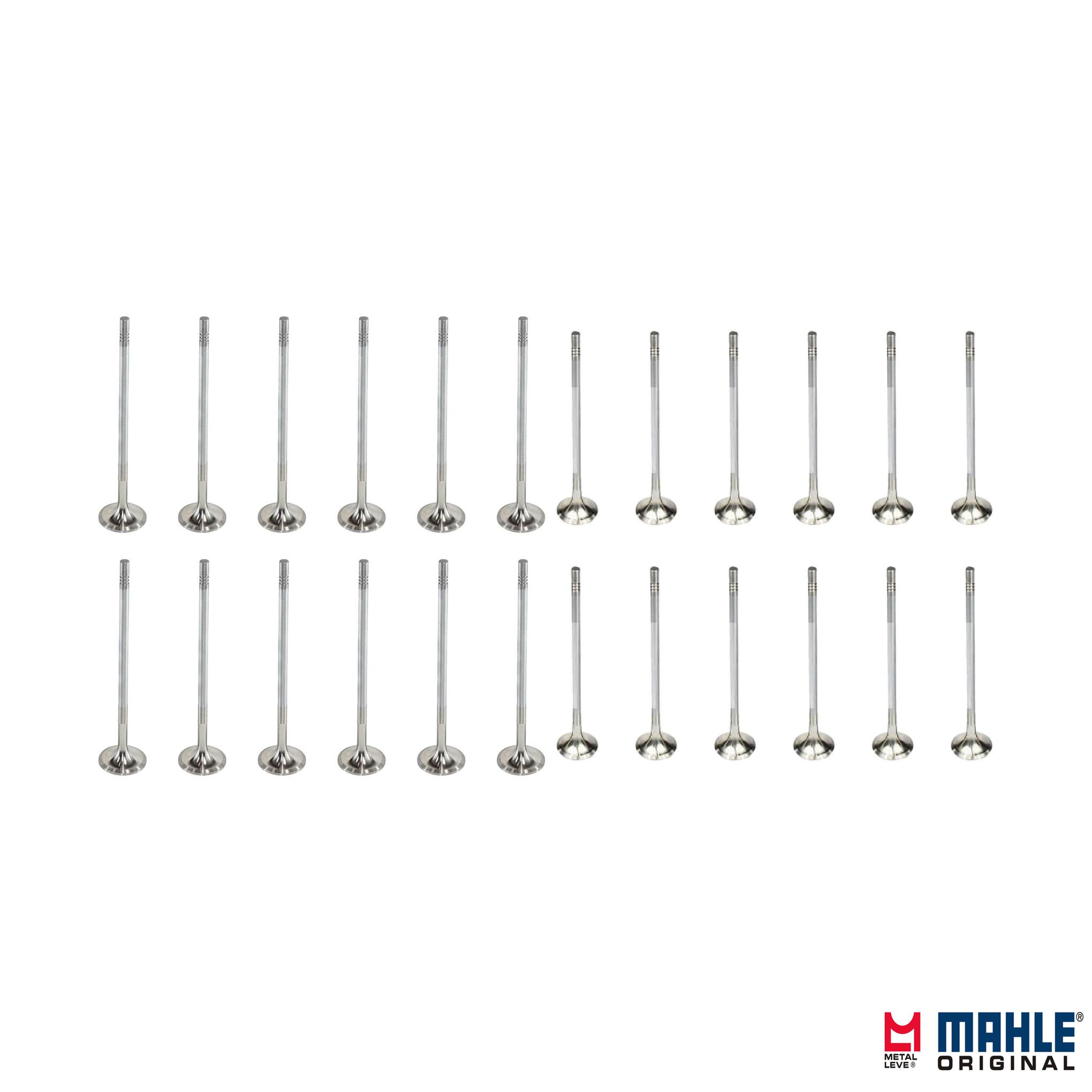 Kit com 12 Válvulas de Admissão e 12 Válvulas de Escape - Mahle Metal Leve - VA0711398 STD / VE0711695 STD