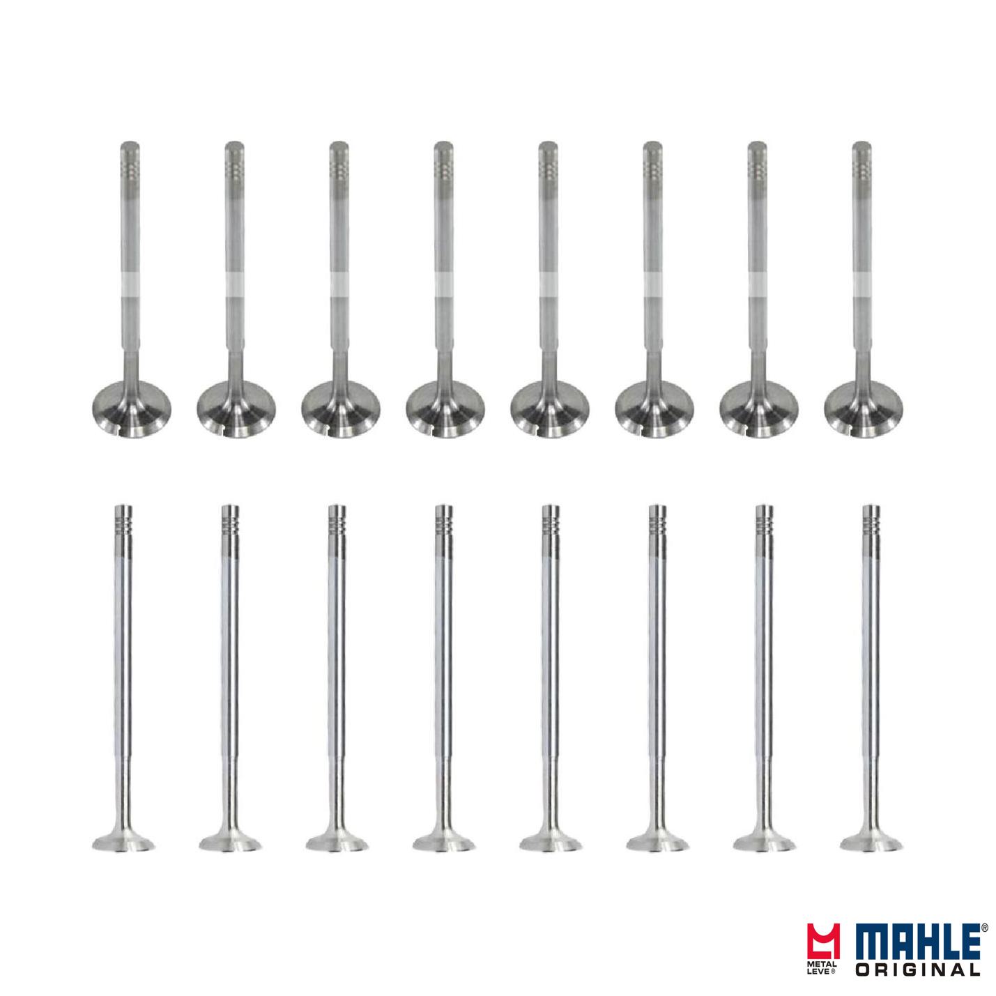 Kit com 8 Válvulas de Admissão e 8 Válvulas de Escape - Mahle Metal Leve - VA0140026 STD / VE0140025 STD