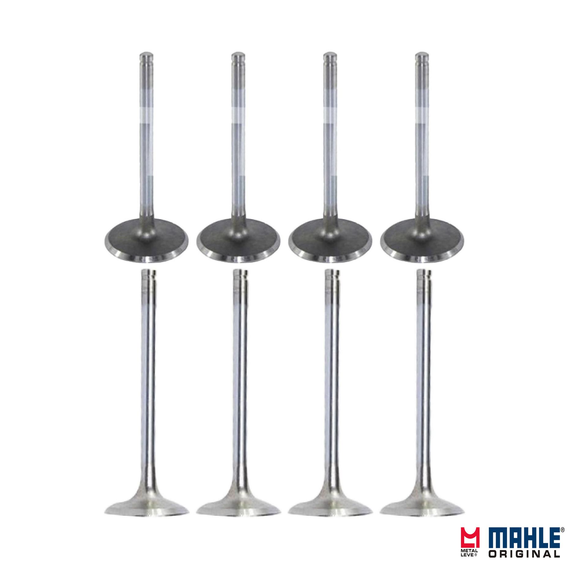 Kit com 4 Válvulas de Admissão e 4 Válvulas de Escape - Mahle Metal Leve - VA0140041 STD / VE0140039 STD