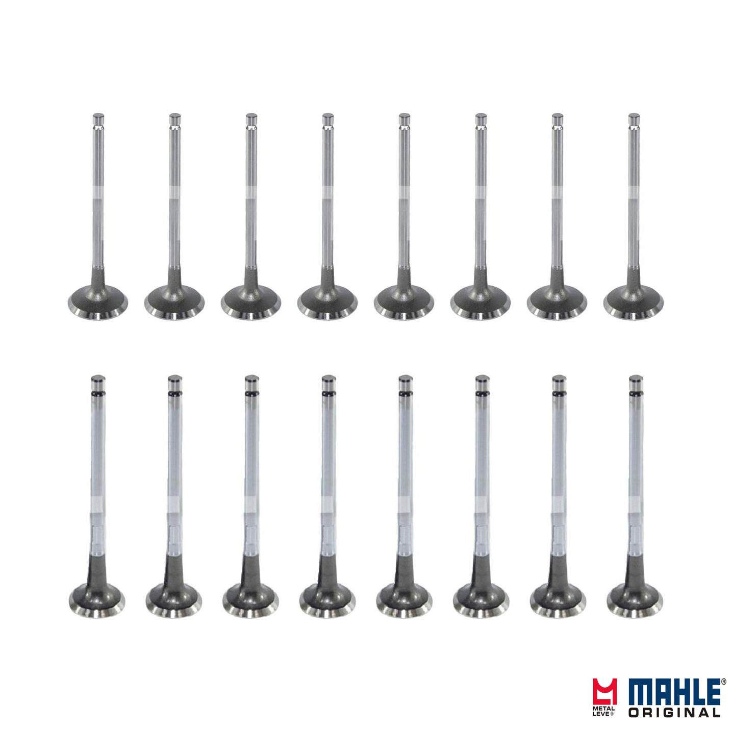 Kit com 8 Válvulas de Admissão e 8 Válvulas de Escape - Mahle Metal Leve - VA0440578 STD / VE0440598 STD