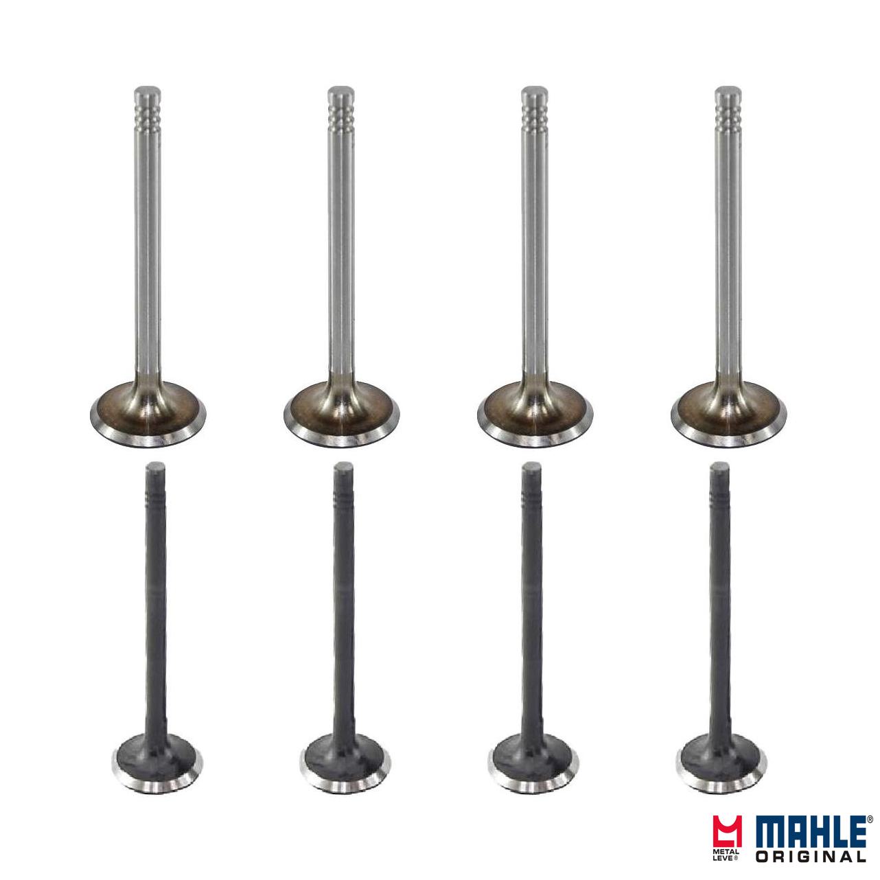 Kit com 4 Válvulas de Admissão e 4 Válvulas de Escape - Mahle Metal Leve - VA0700028 STD / VE0701422 STD